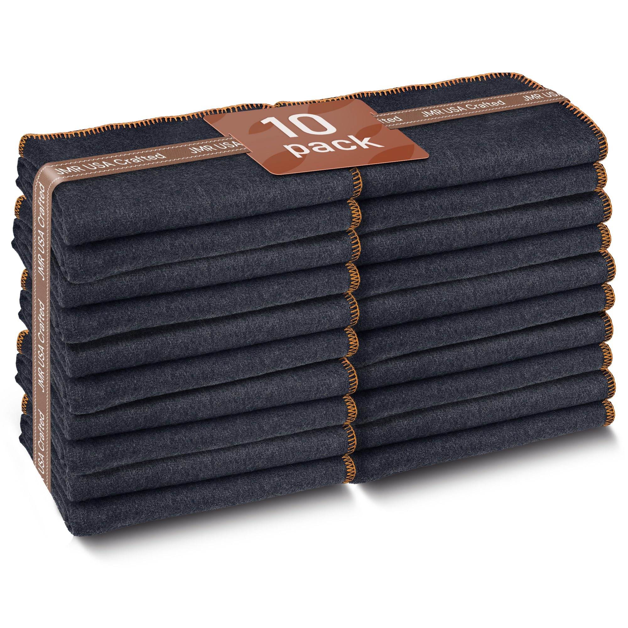 JMR Wool Camping Blanket - Heavy Duty 80% Wool Blanket for Outdoor Survival, Emergency, Camping, Car & Home - Warm & Durable Navy Blanket (66