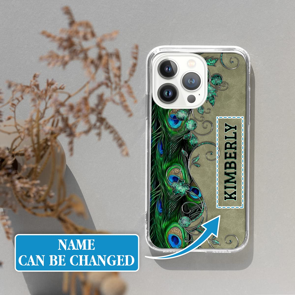 Stylish Peacock Design Phone Case for iPhone 16/15/14/13/12/11/XR/X/XS/8/7 Plus/Mini/Pro Max - Elegant Protective Cover with Unique Peacock Pattern, Perfect Gift for Women & Girls - Ideal for Everyday Use, Travel, and Special Occasions