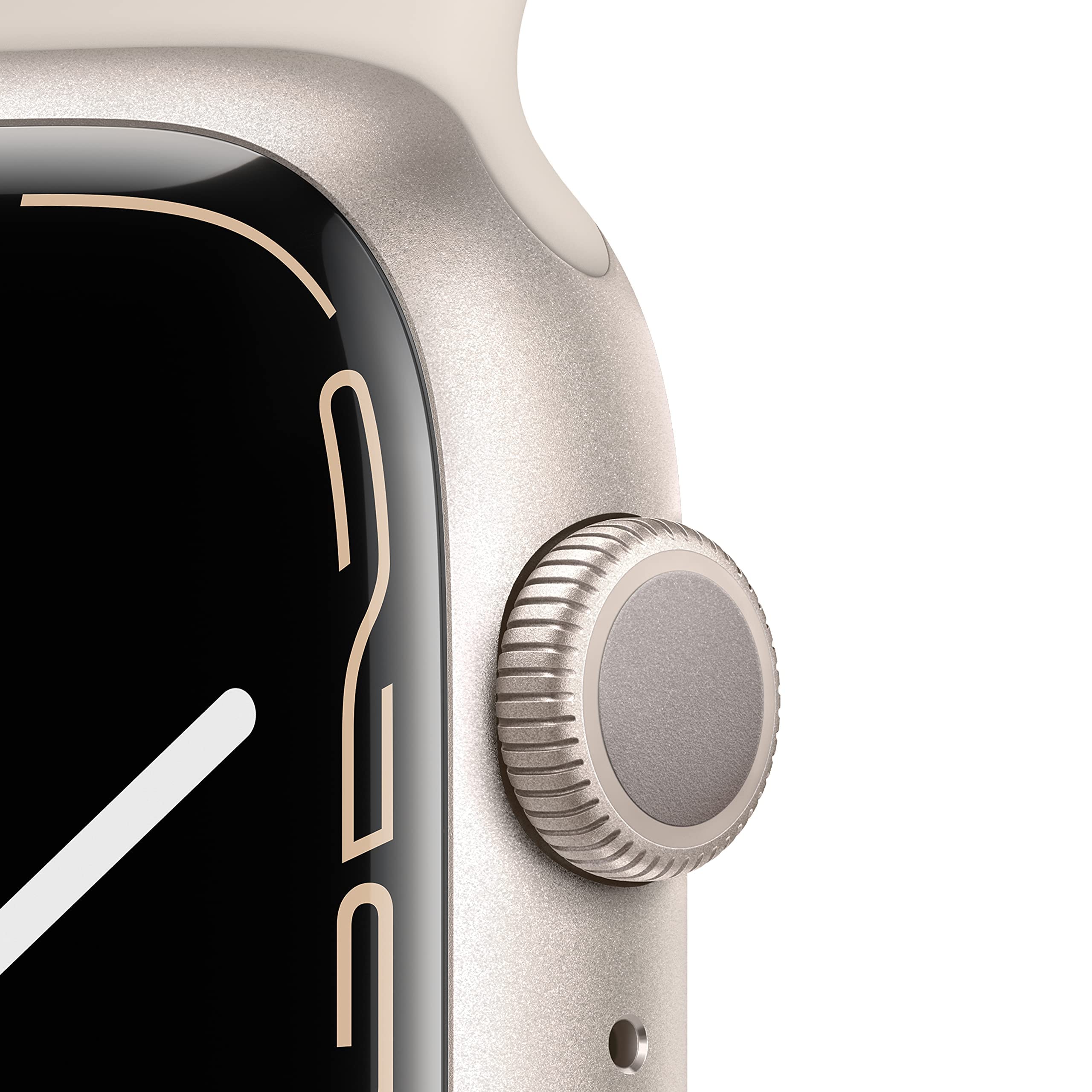 Apple Watch Series 7 (GPS, 45mm) - Starlight Aluminum Case with Starlight Sport Band | Renewed Premium Smartwatch for Fitness Tracking & Notifications | Perfect for Running, Swimming & Daily Wear