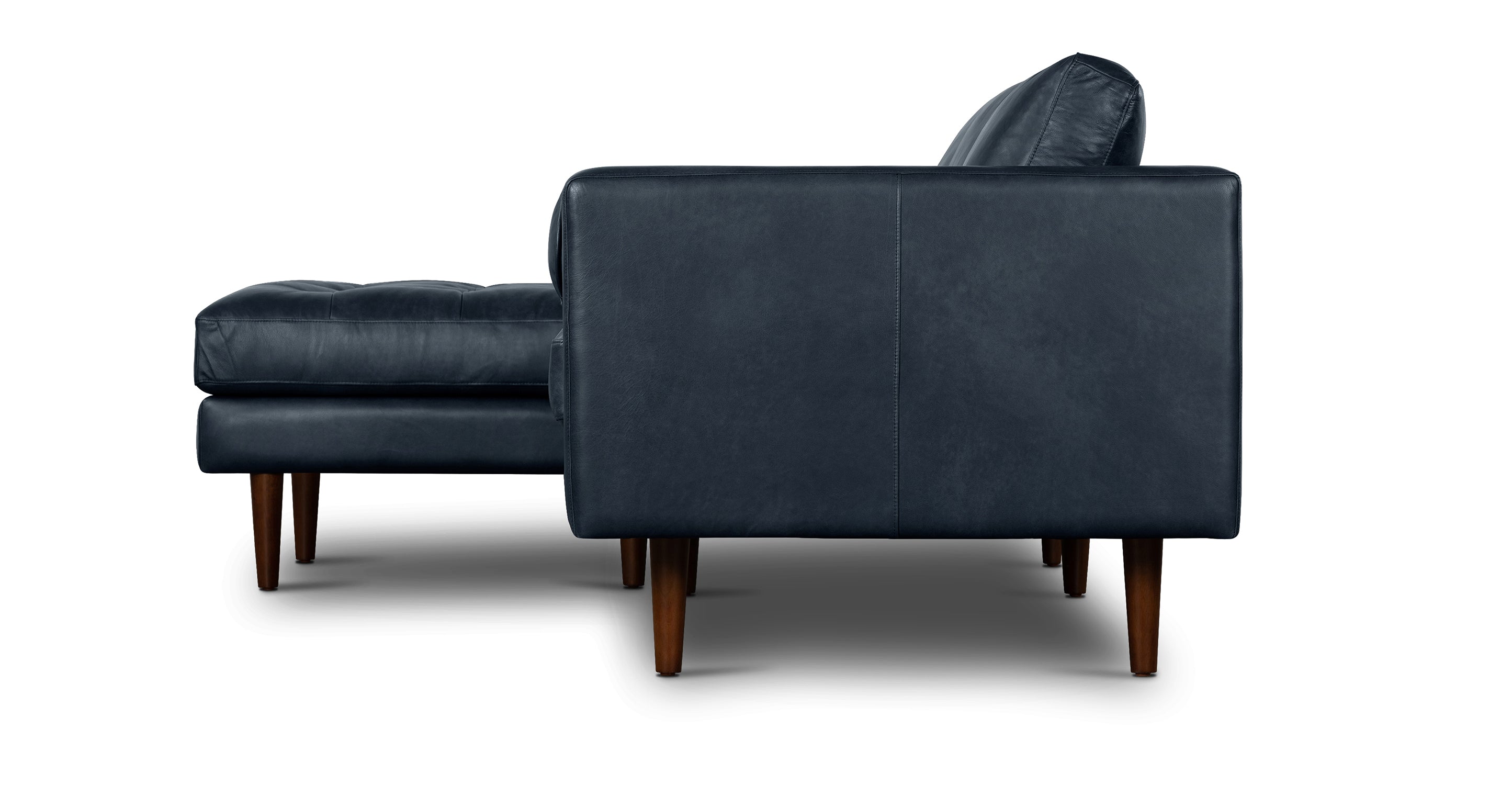 Napa Left Facing Sectional Sofa - Modern L-Shaped Couch with Reversible Chaise, Soft Fabric Upholstery for Living Room, Family Room & Home Theater Comfort