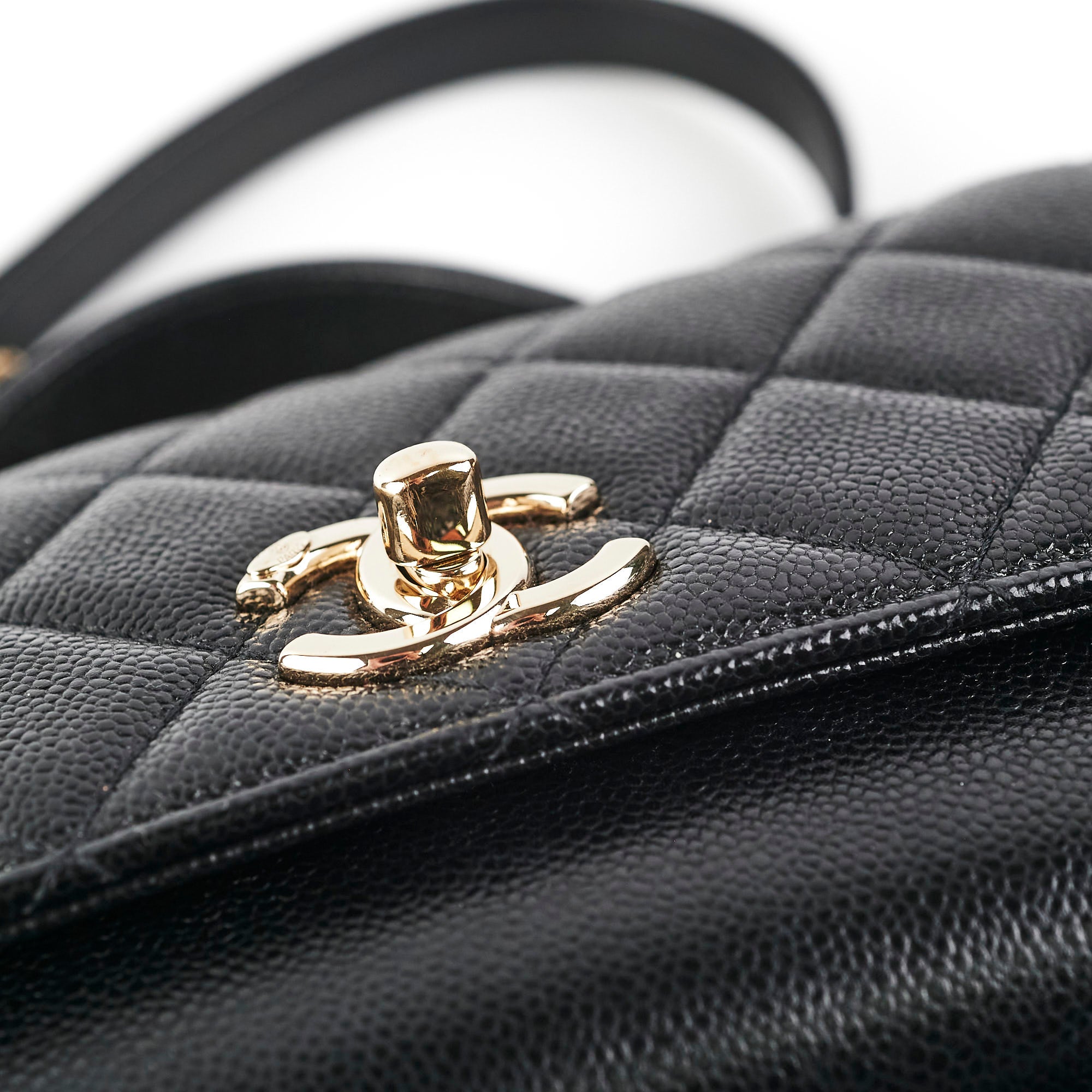 Chanel Caviar Business Affinity Black Leather Handbag - Luxury Designer Shoulder Bag for Women - Perfect for Office, Work & Professional Occasions