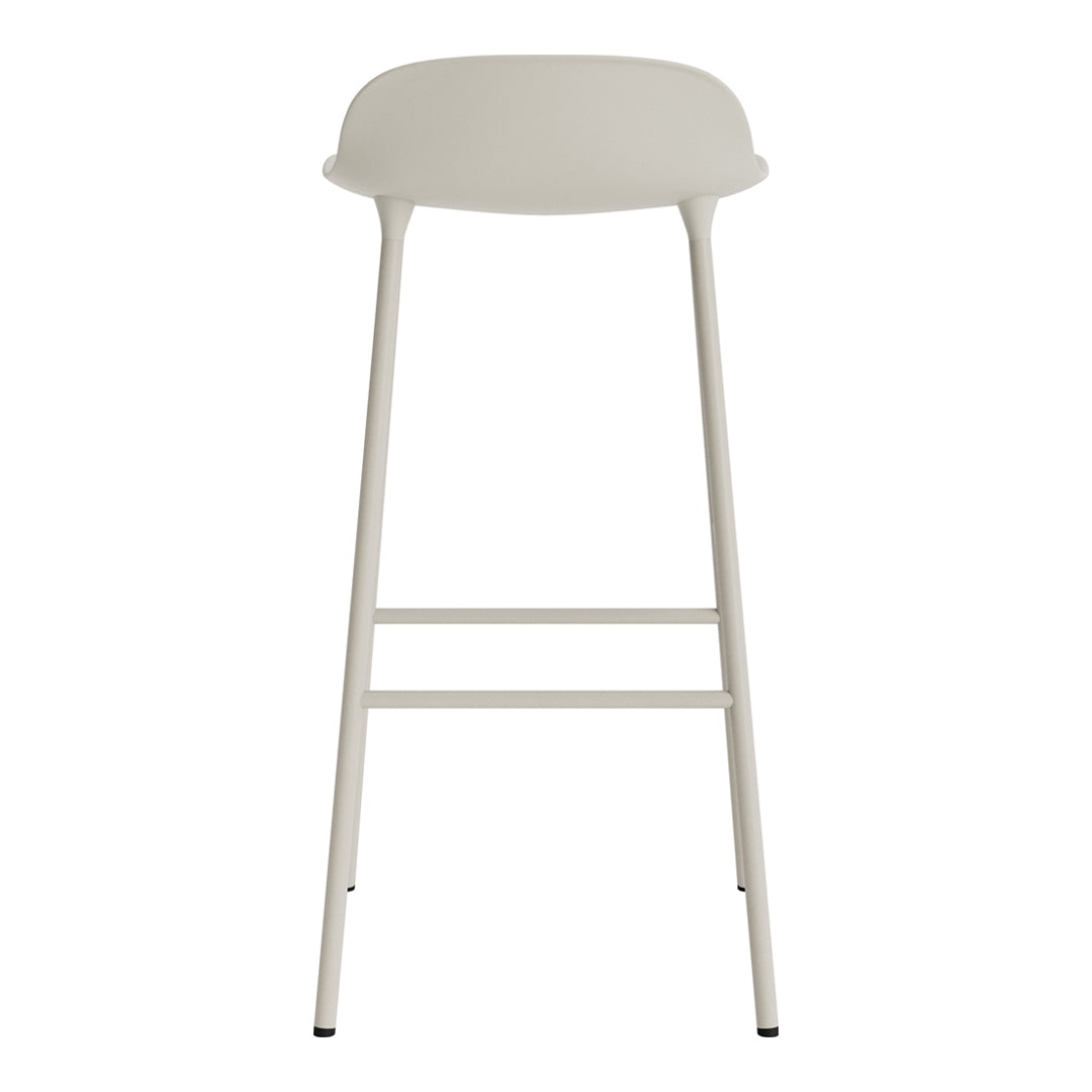 Modern Metal Bar Stools with Form Design - Adjustable Height Counter Stools for Kitchen, Dining & Home Bar - Industrial Style Seating for Restaurants & Cafes