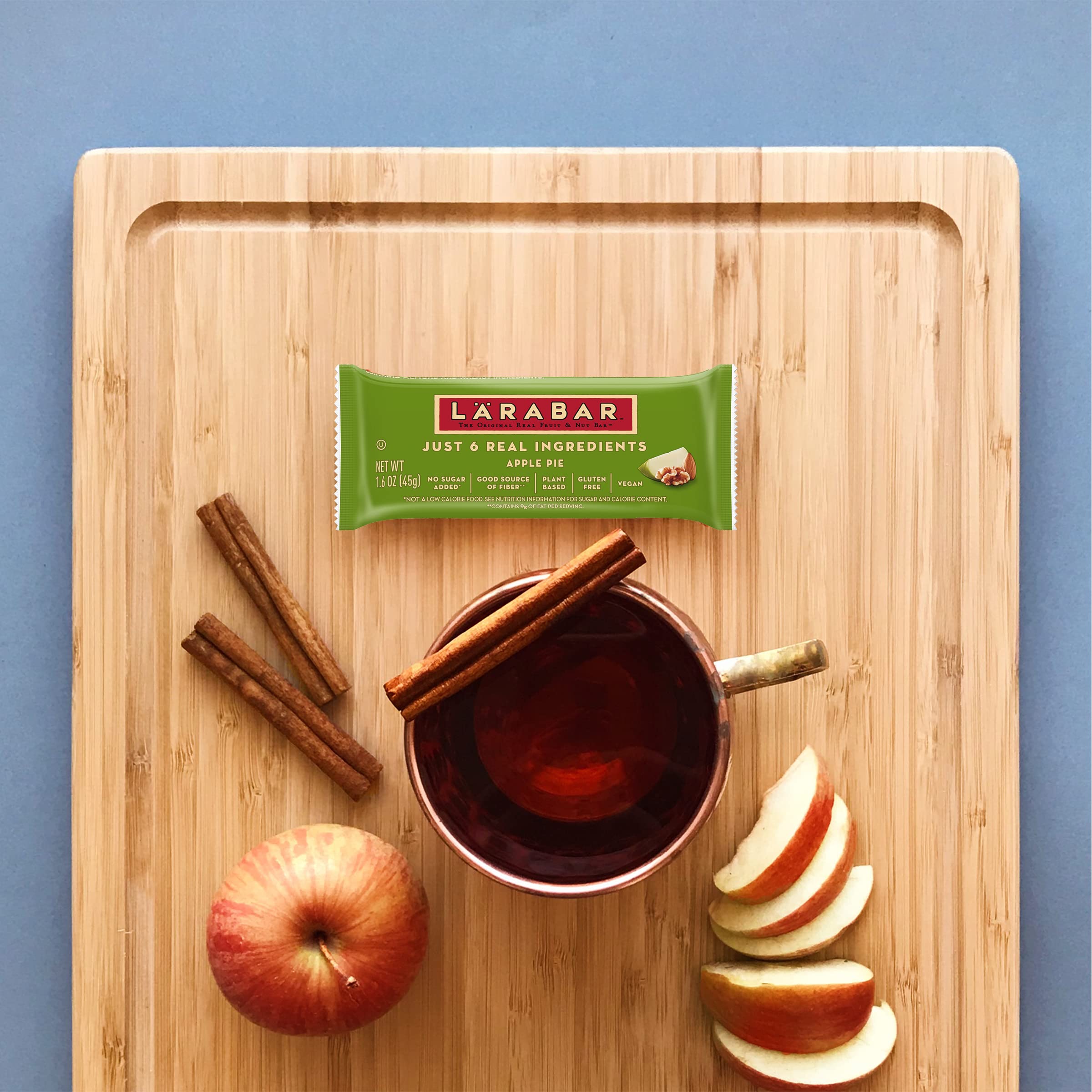 Larabar Apple Pie Gluten Free Vegan Snack Bars - 16 Pack (1.6 oz Each) | Organic Fruit & Nut Energy Bars for Hiking, Travel & Healthy On-the-Go Snacking