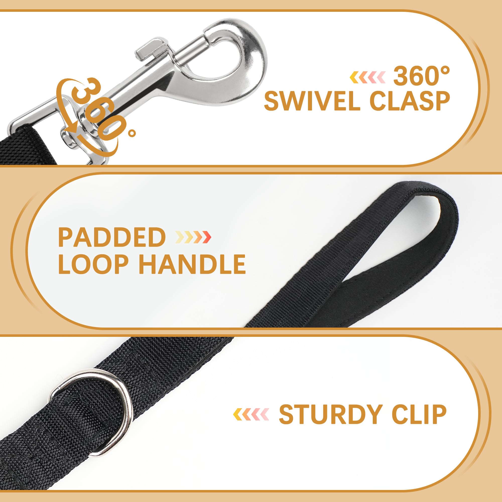 PrimePets 50ft Long Dog Leash with Training Clicker - Heavy Duty Retractable Leash for Small, Medium & Large Dogs - Perfect for Outdoor Training, Hiking, and Beach Walks