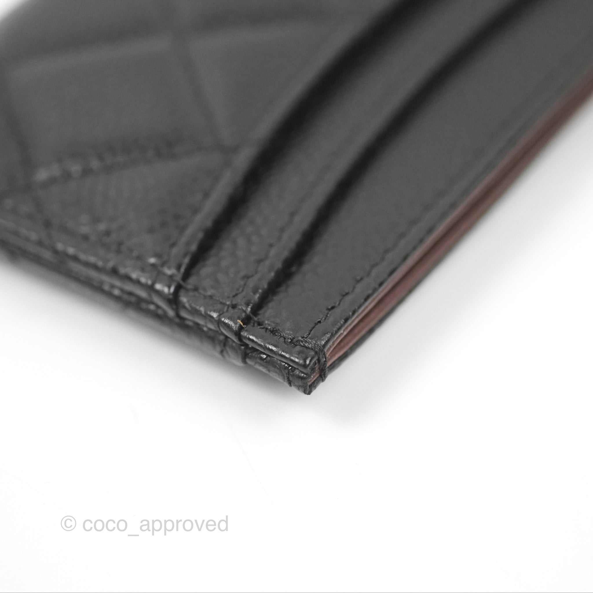 Chanel Classic Flat Card Holder Wallet - Black Caviar Leather with Gold Hardware - Perfect for Everyday Use & Gift Giving