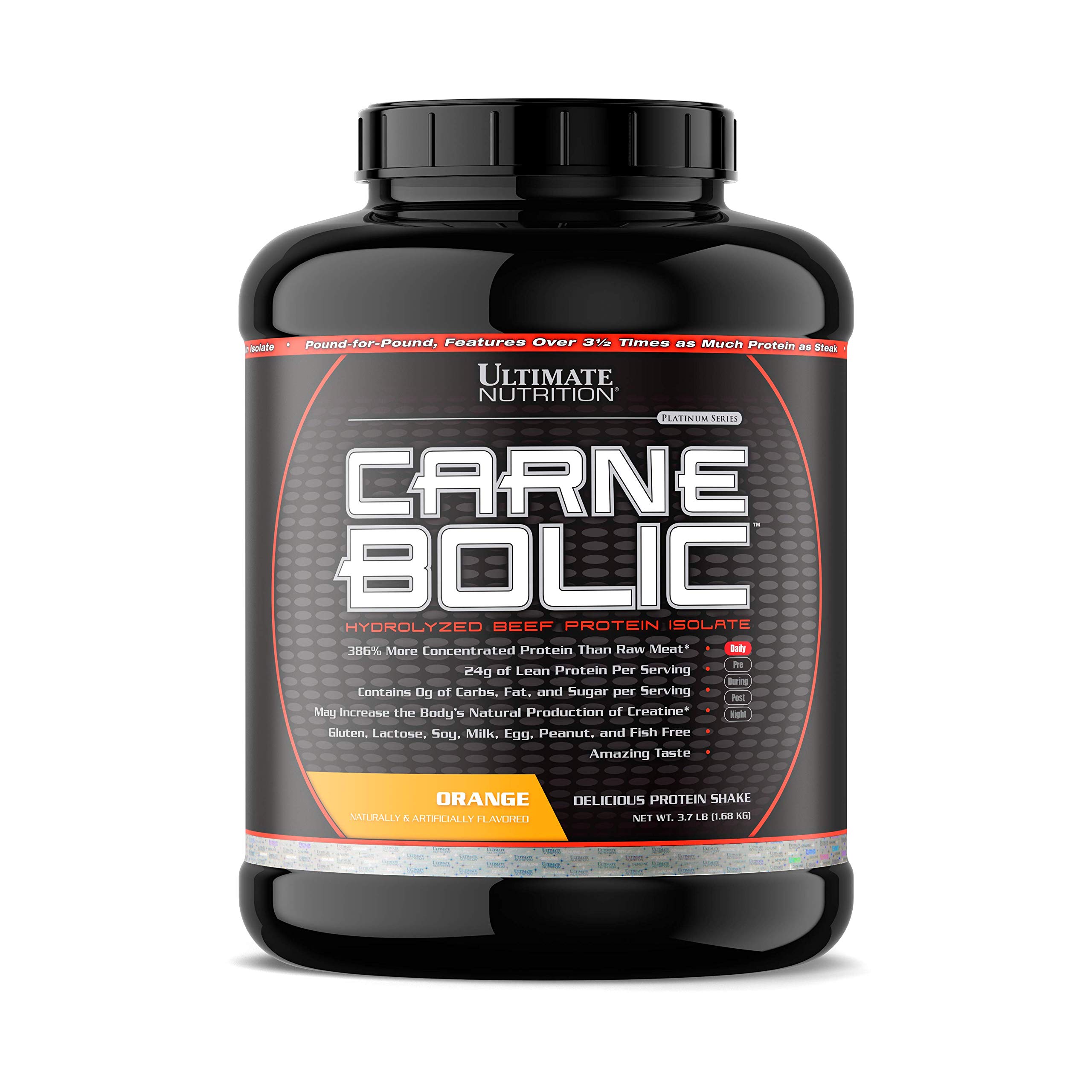 Ultimate Hydrolyzed Beef Protein Isolate Powder - Paleo & Keto Friendly, Zero Carb, Zero Fat, Sugar-Free, Soy-Free, Gluten-Free, Lactose-Free - Orange Flavor, 60 Servings - Ideal for Post-Workout Recovery & Muscle Building