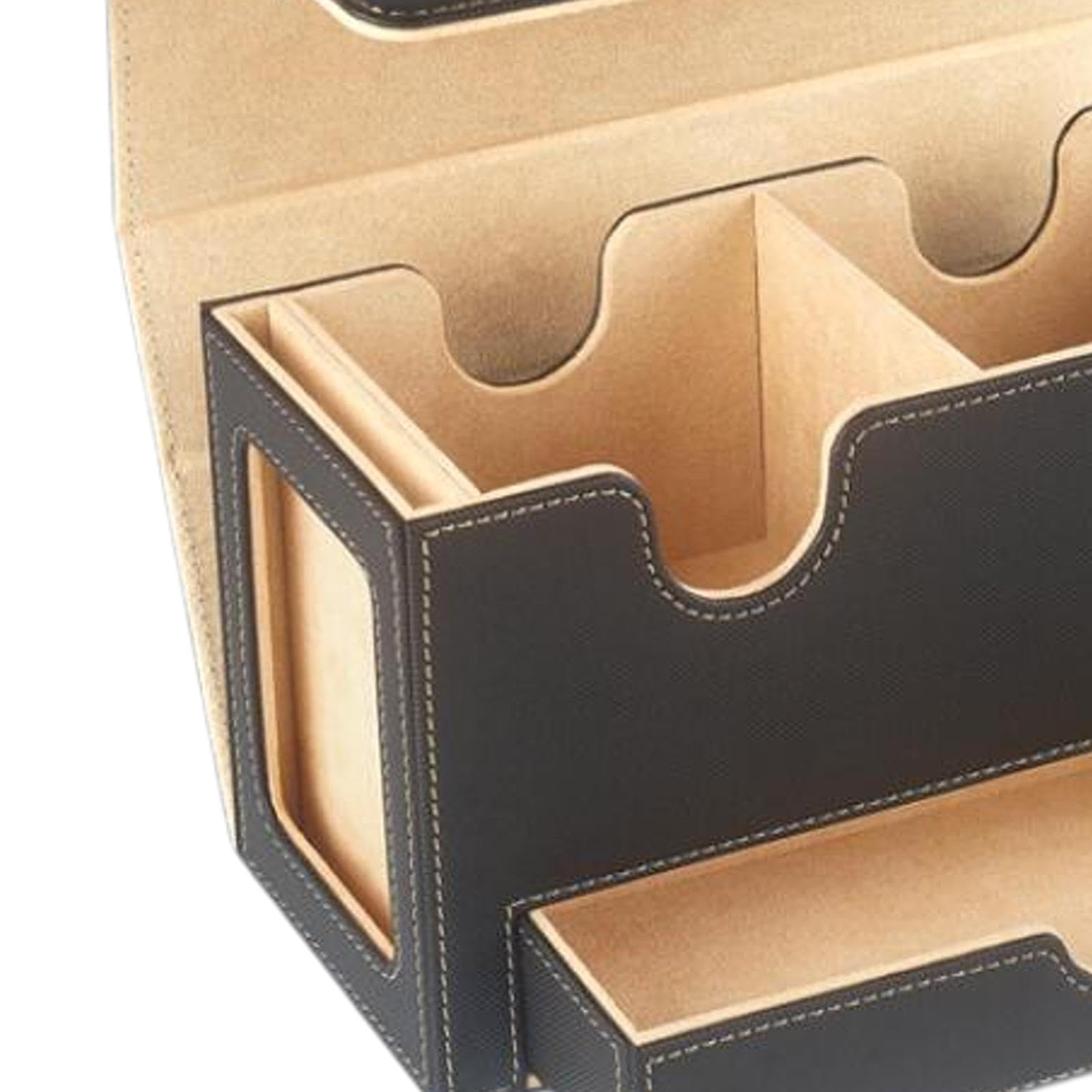 Premium 320+ Card Deck Holder - Durable Protective Storage Case for Trading Cards (Khaki) | Perfect for MTG, Pokemon & Collectible Card Games