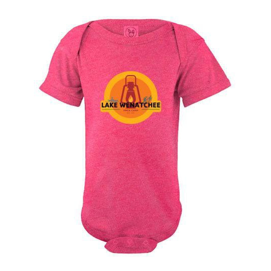 Lake Wenatchee 2020 Infant Short Sleeve Bodysuit - Soft Cotton Baby Onesie for Boys & Girls - Perfect for Playtime, Daycare & Family Photos