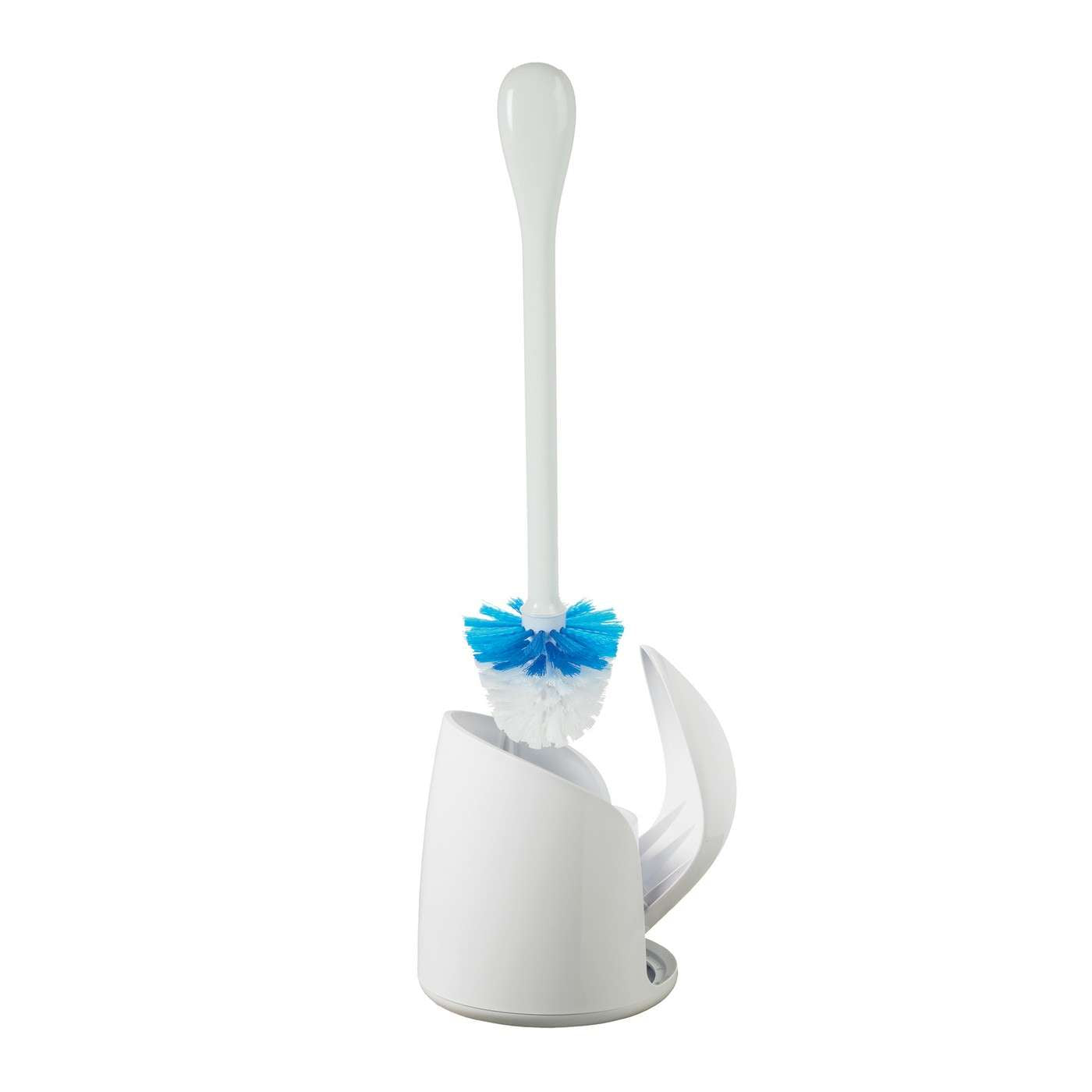 Compact Toilet Brush with Holder - Space-Saving Bathroom Cleaning Tool for Small Spaces, Easy to Clean & Hygienic - Perfect for Apartments, RVs, and Tight Bathrooms