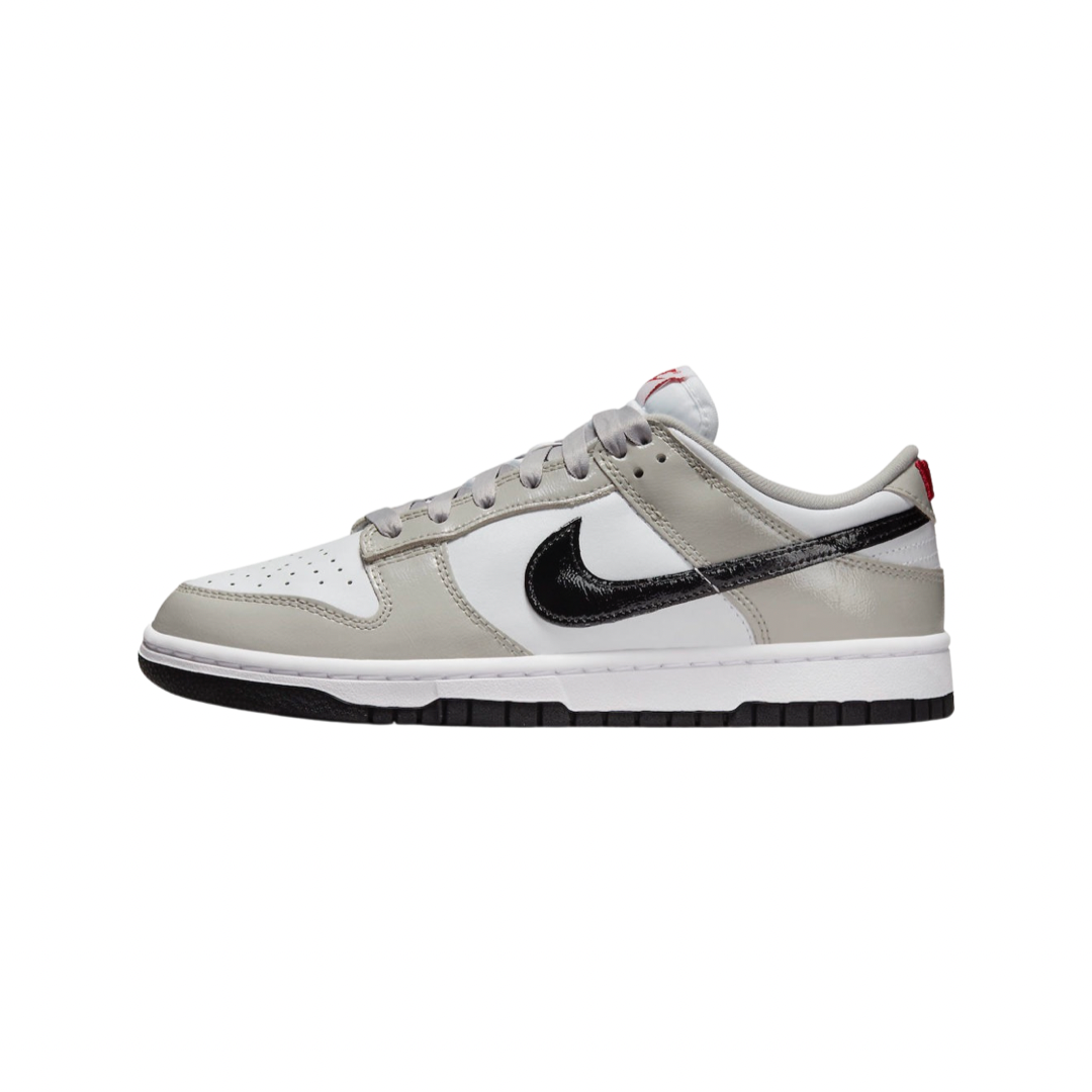 Nike Women's Dunk Low Sneakers - Light Iron Ore, Red, Black & White - Casual & Athletic Shoes for Running, Gym & Everyday Wear
