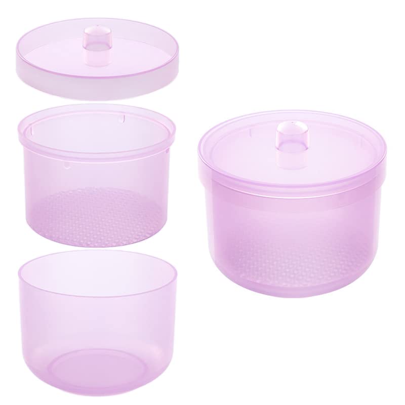 1 Piece Nail Art Tool Cleaning Cup - Professional Sterilizer Tray & Soak Container for Manicure Accessories (Purple) | Perfect for Salon, Home Nail Care & DIY Nail Art Organization