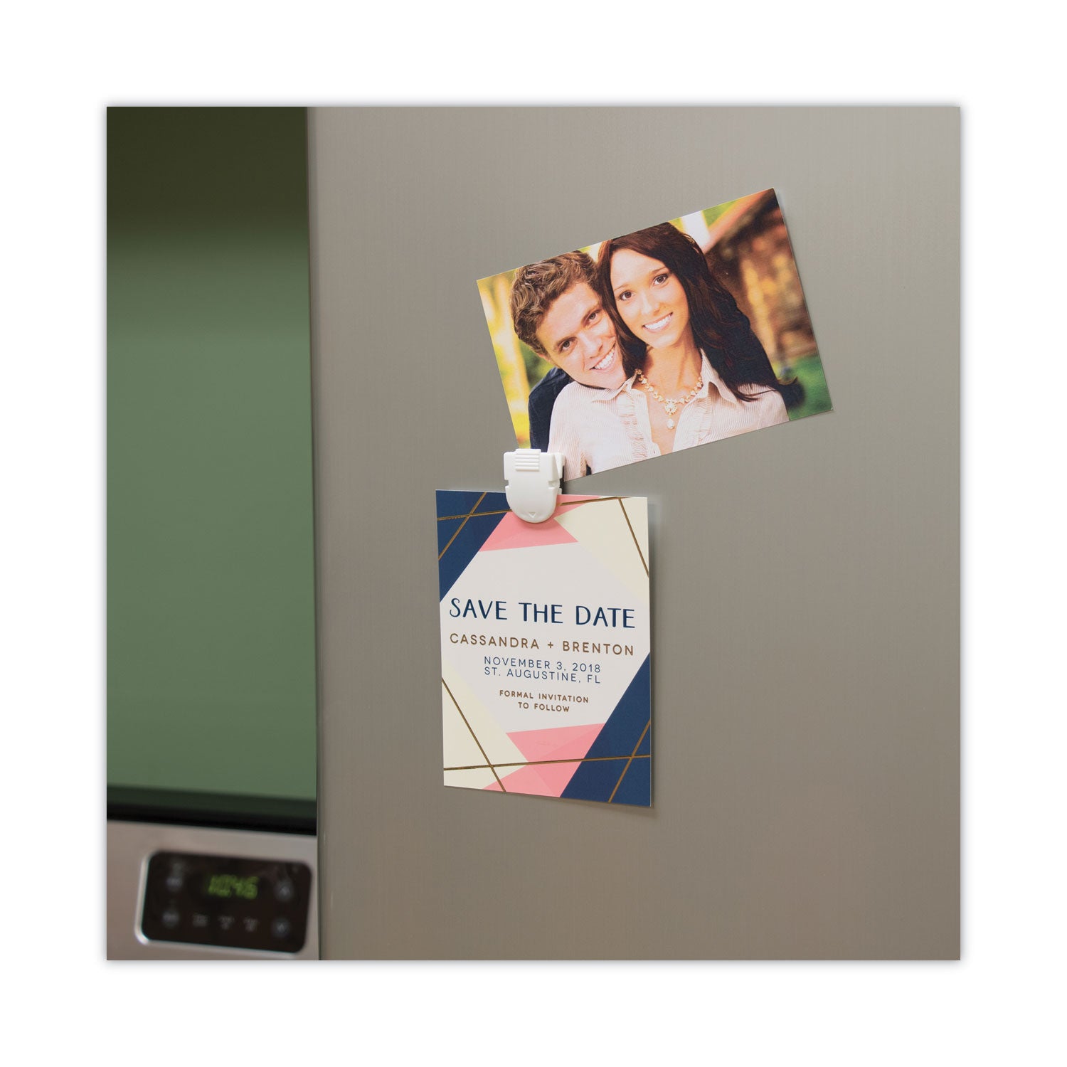 Advantus Magnetic and Adhesive Clips - 0.25 Inch Jaw Capacity - White Office Supplies (20-Pack) - Perfect for Organizing Papers, Photos, and Notes on Fridges, Whiteboards, and Metal Surfaces
