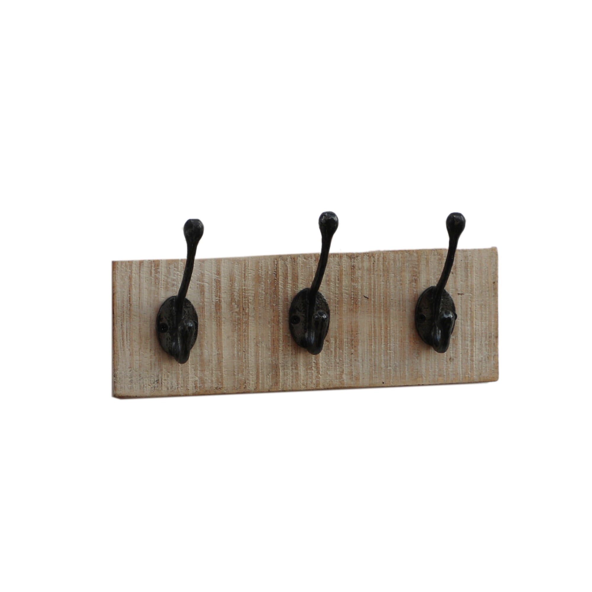Handmade Carved Solid Wood Wall Hanger - Indian Home Decor (33x9x12cm) - Perfect for Hanging Keys, Jewelry & Small Items in Entryway, Bedroom or Bathroom