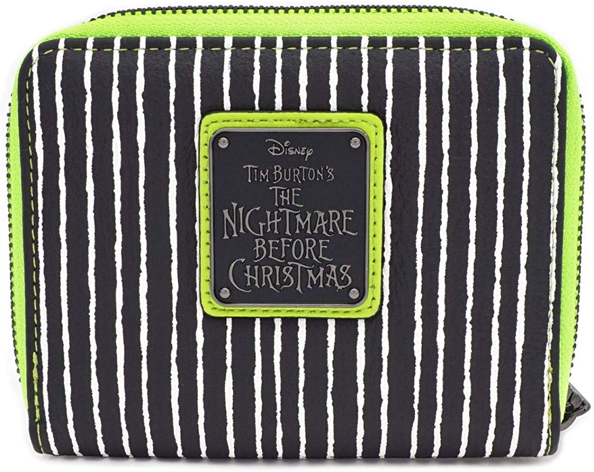 Loungefly Nightmare Before Christmas Jack Skellington Wallet - White Standard Size | Disney Themed Crossbody Wallet for Women | Perfect for Halloween, Cosplay, and Disney Park Visits