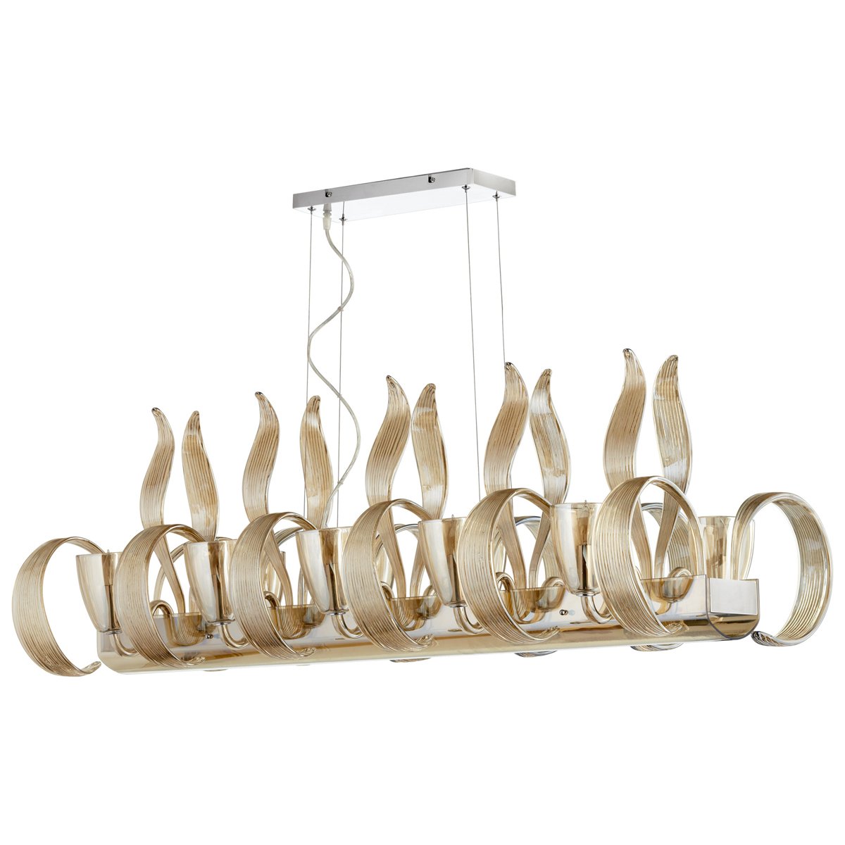 Cyan Design 06438 Lucille 10-Light Chandelier - Elegant Island Lighting for Kitchen, Dining Room, and Foyer | Modern Farmhouse Decor