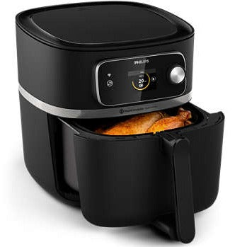 HD9880 2KG XXL Air Fryer with Combi Function - Large Capacity Digital Airfryer for Healthy Cooking - Perfect for Family Meals, Snacks & Baking