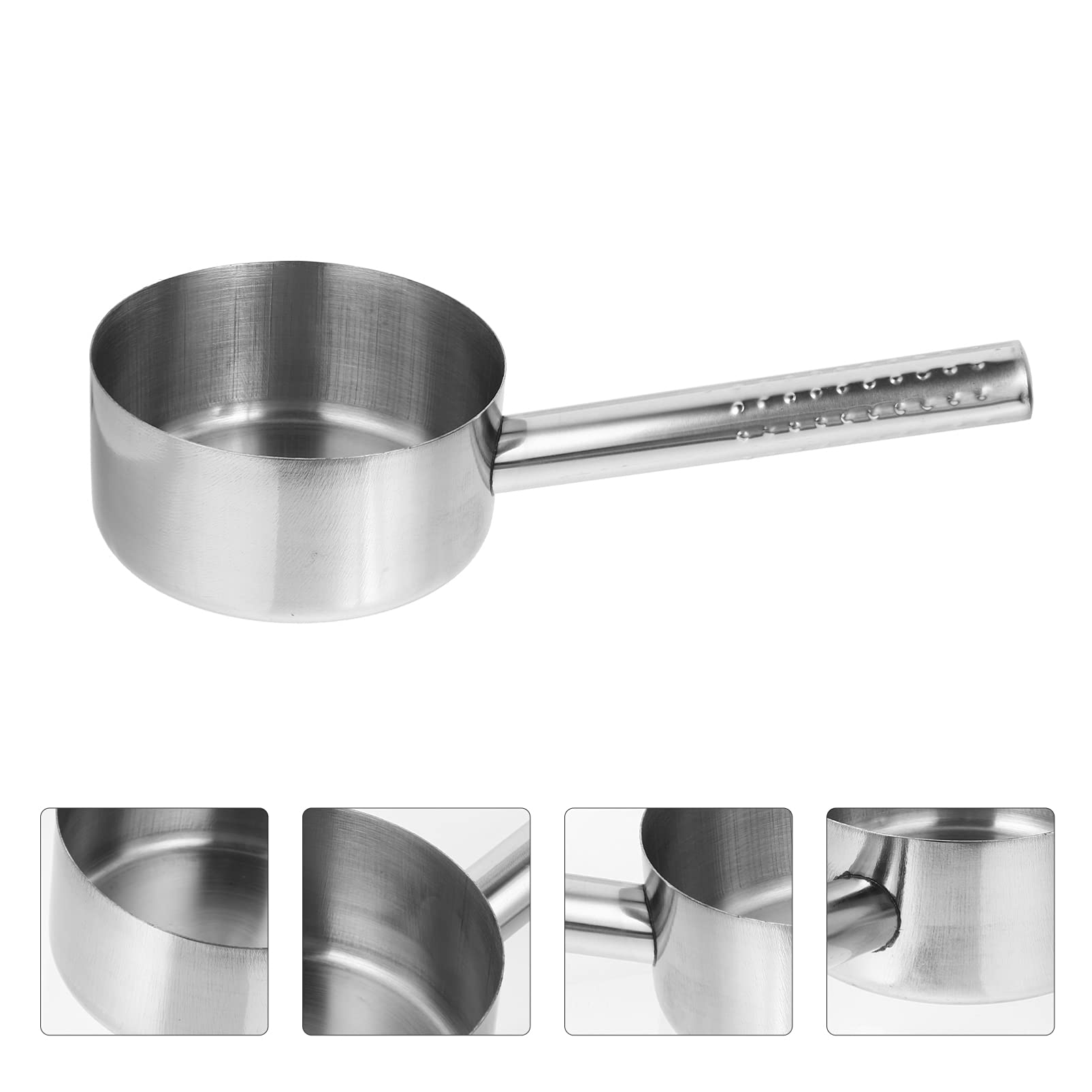 Stainless Steel Long Handle Water Ladle - Kitchen & Bathroom Scoop for Washing Hair, Cooking & Serving - Durable Dipper Spoon for Home & Commercial Use