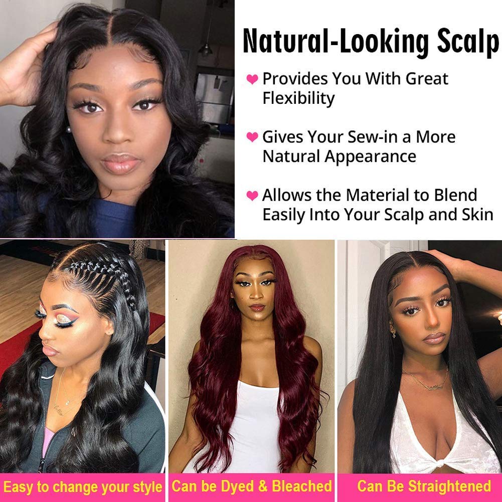 210% Density 13x6 HD Transparent Lace Front Wig - Human Hair Body Wave 26 Inch Glueless Lace Frontal Wig with Baby Hair & Pre-Plucked Hairline for Black Women | Perfect for Daily Wear, Special Occasions & Protective Styling