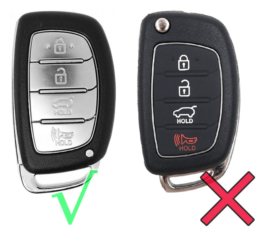 Hyundai Remote Key Fob Cover - 4 Button Silicone Rubber Protector for Hyundai Elantra Sonata Tucson | Durable Key Case Holder for Car Keys Protection (Perfect for Daily Use, Travel & Outdoor Activities)