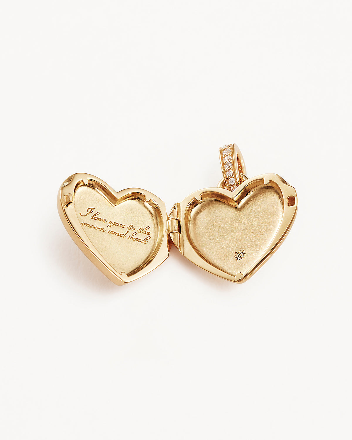 18k Gold Vermeil Blooming Together Large Heart Locket Pendant Necklace - Romantic Gift for Anniversary, Valentine's Day & Mother's Day - Perfect for Layering & Special Occasions