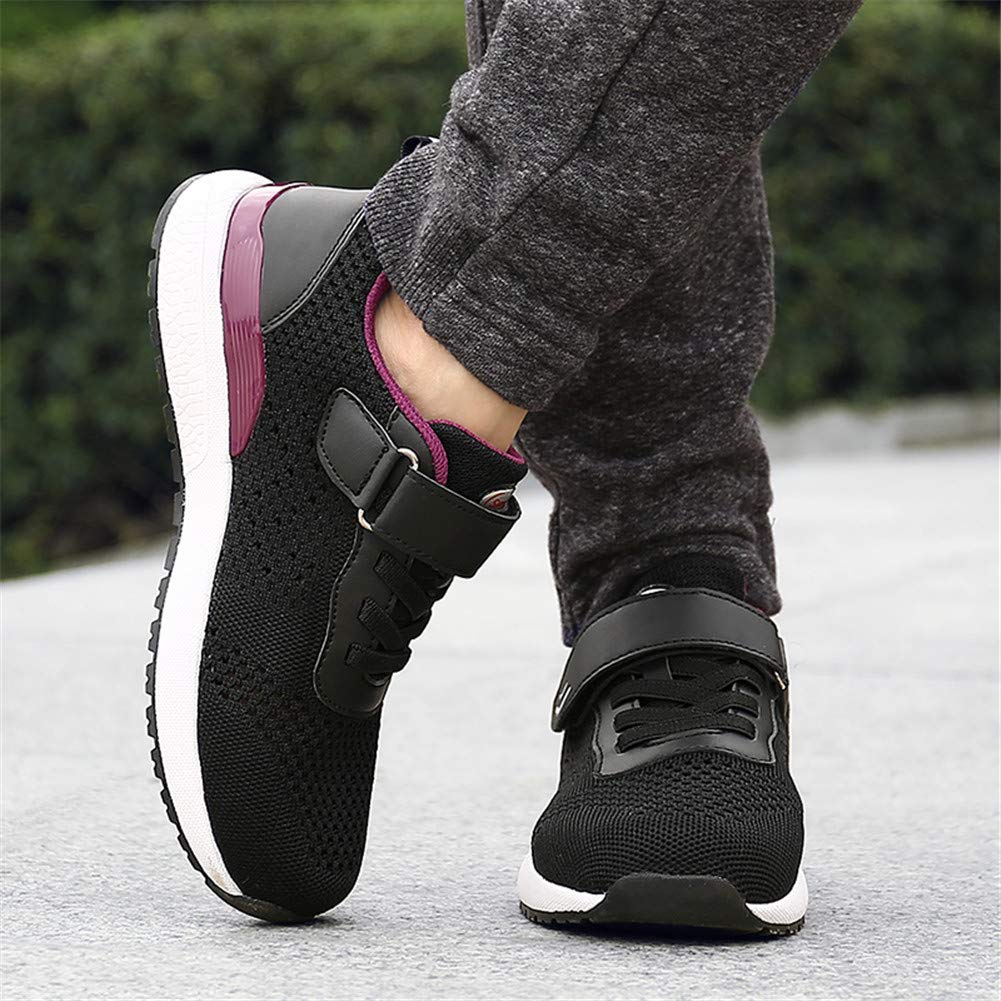 Leader Show Women's Comfortable Non-Slip Walking Shoes for Elderly - Hook & Loop Casual Sneakers with Safety Features | Perfect for Daily Walks, Light Exercise & Senior Activities
