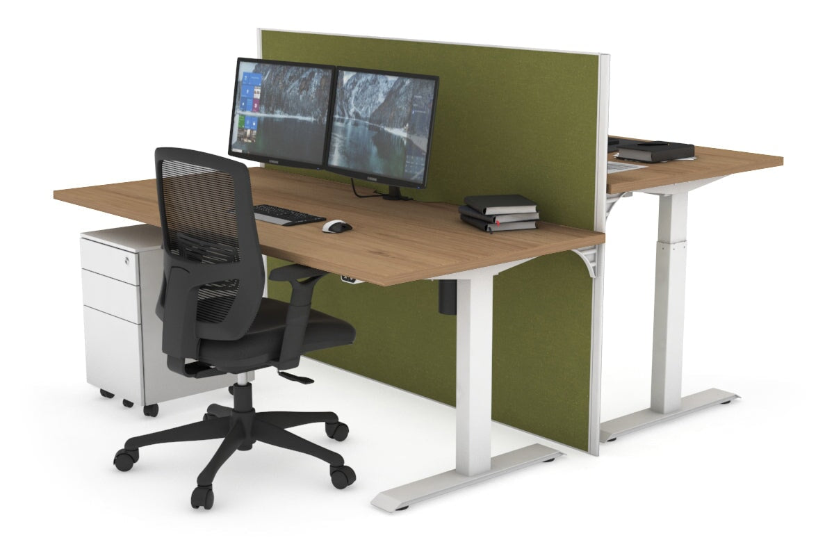 Height Adjustable 2-Person Workbench with Cable Management | 47