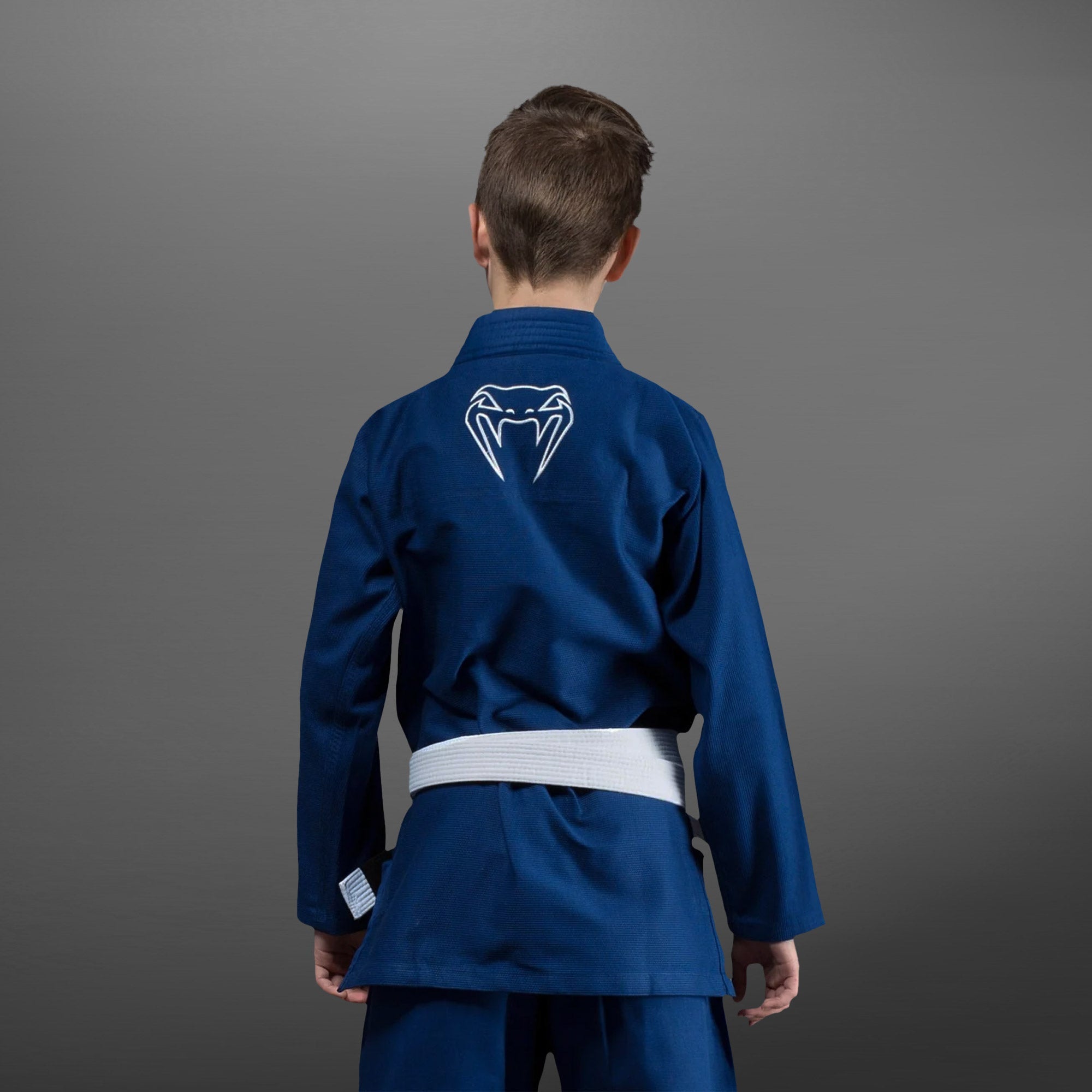 Venum Contender Kids BJJ Gi - Brazilian Jiu Jitsu Uniform for Children with Free White Belt - Blue - Perfect for Training, Competitions & Martial Arts Classes