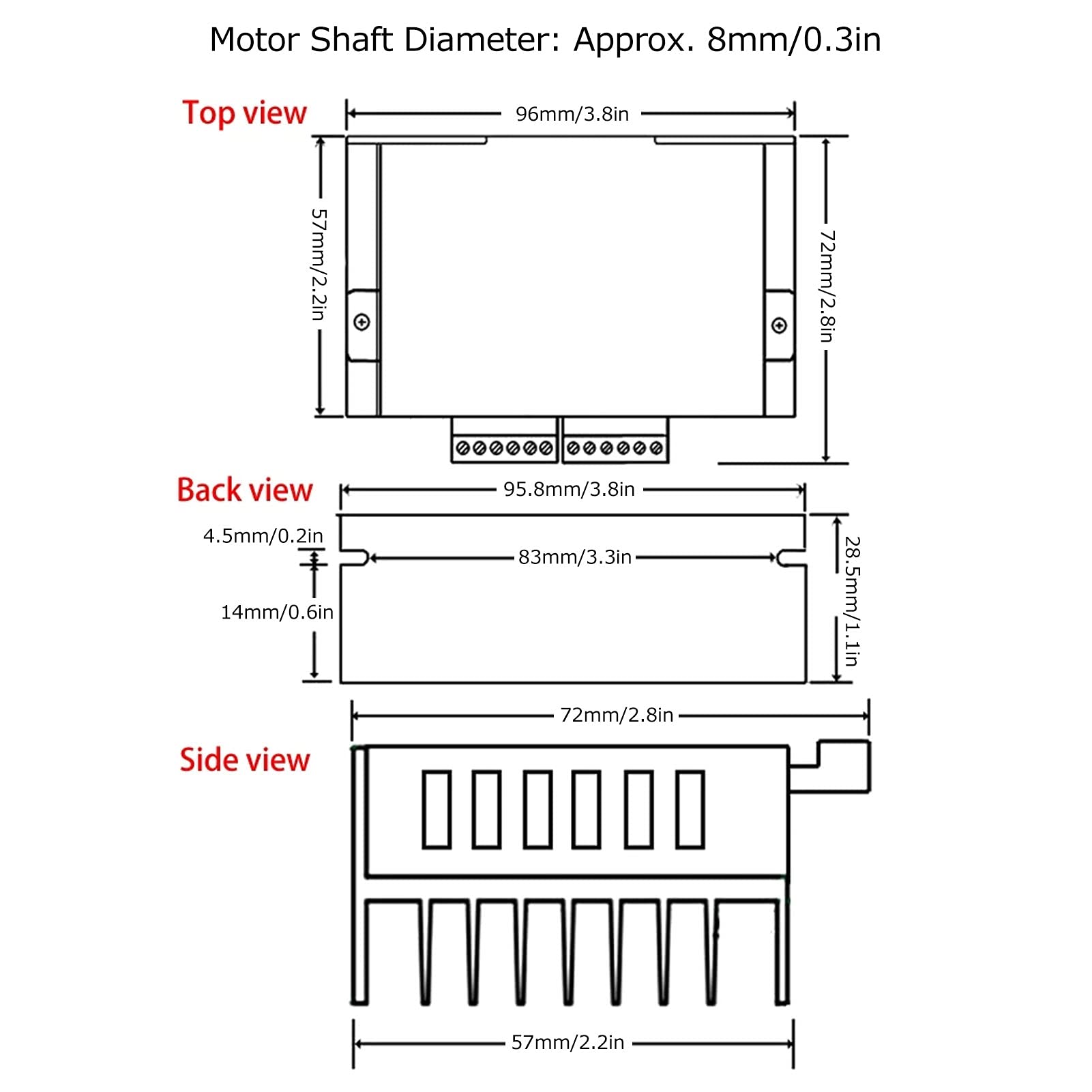 Professional Nema 23 Stepper Motor Driver Kit with TB6600 Controller (DC9-40V) & Limit Switch - High Precision CNC & 3D Printer Parts (8mm) - Perfect for DIY CNC Machines, 3D Printers, and Robotics Projects