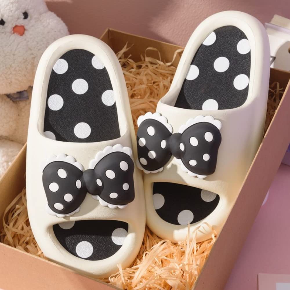 Rgiem Unisex Pillow Slippers for Women & Men - Soft Comfortable Non-Slip House Shoes - Quick Drying Shower Sandals - Cute Open Toe Indoor Slippers for Home, Spa, and Travel