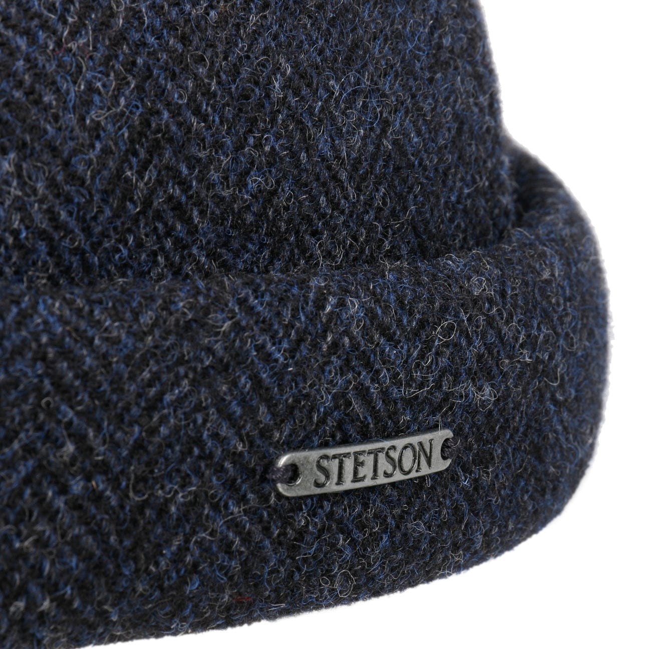 Stetson Lavoy Herringbone Wool Docker Hat for Men - Classic Winter Beanie for Outdoor Activities, Hiking, and Casual Wear