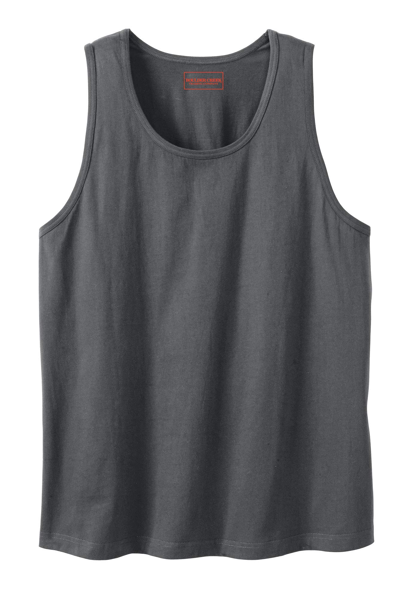KingSize Men's Big & Tall Heavyweight Cotton Tank Top - Breathable Undershirt for Summer, Gym & Casual Wear
