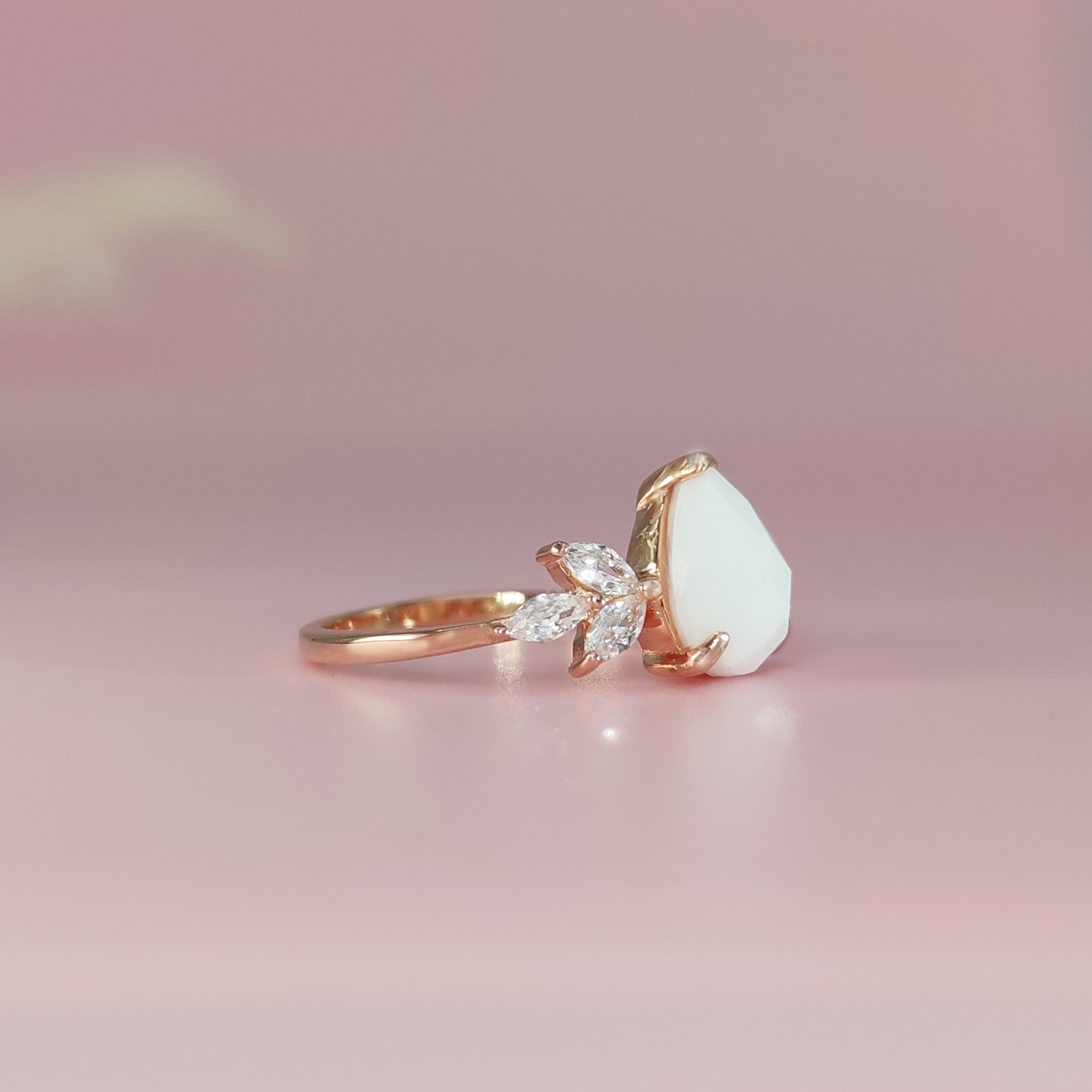 Sterling Silver Teardrop Breastmilk Keepsake Ring DIY Kit - Handmade Memorial Jewelry for Moms, Perfect for Baby Shower Gifts & Cherishing Precious Memories