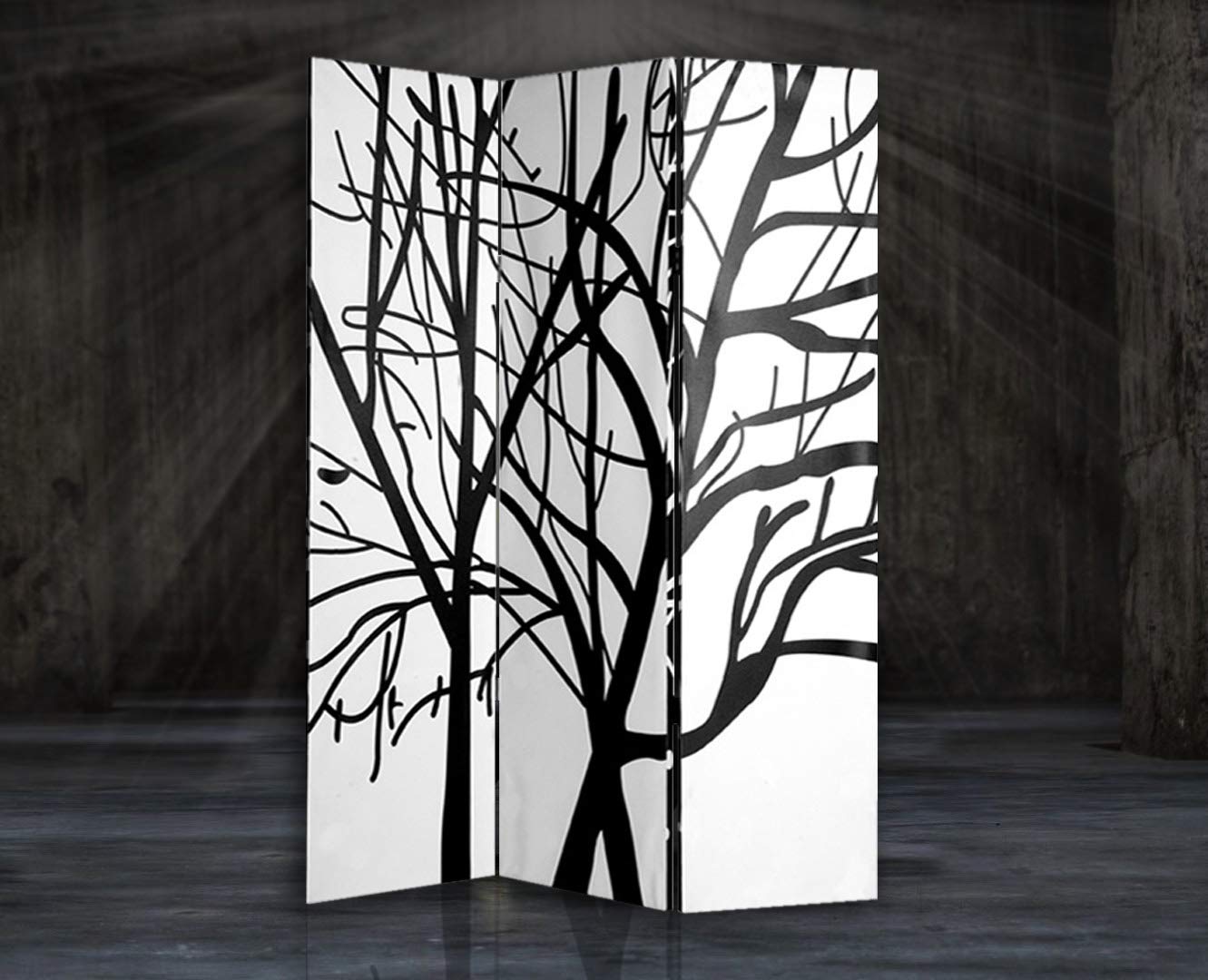 Screen Gems Tranquility Room Divider - Privacy Partition for Home & Office - Perfect for Bedroom, Living Room, and Workspace Separation