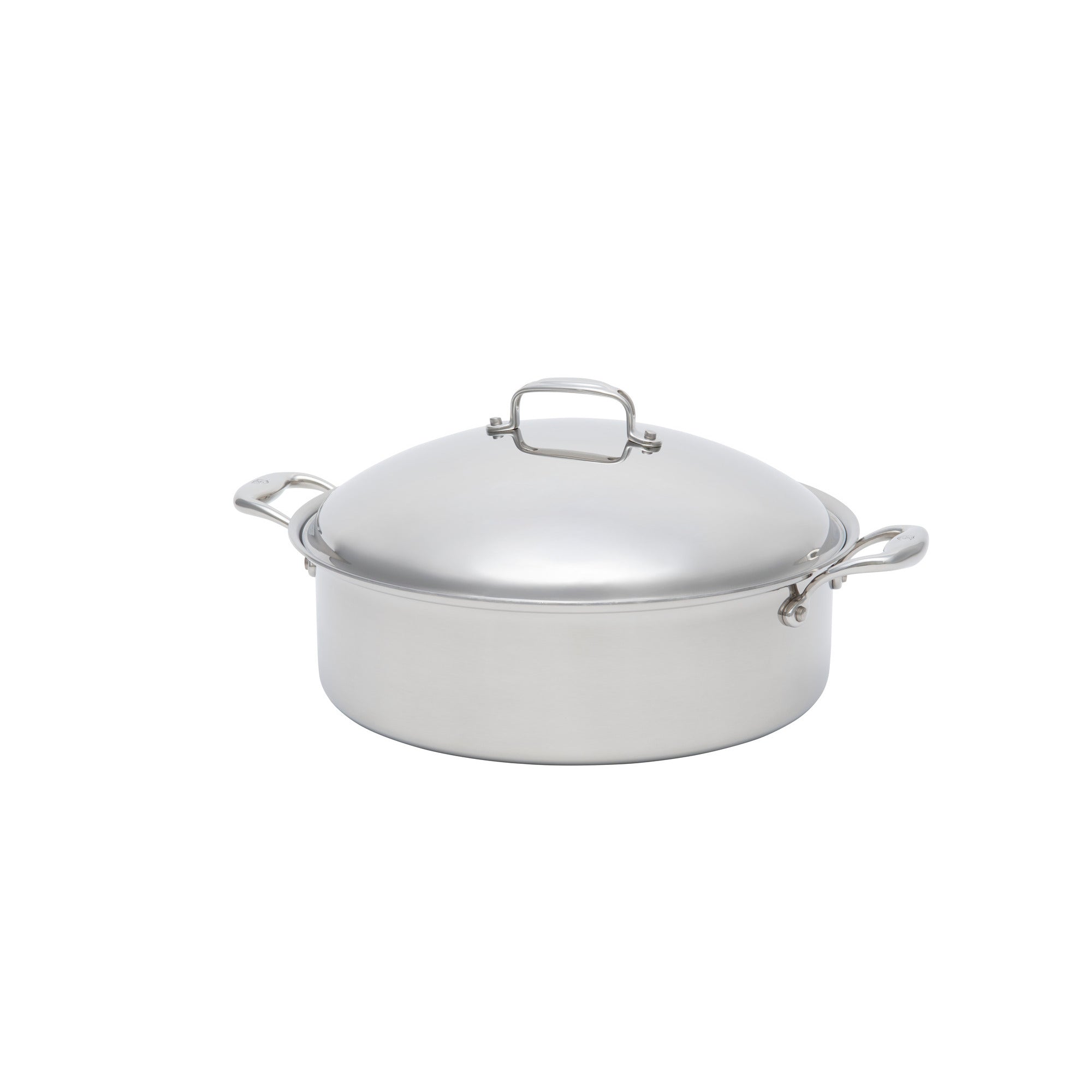 Premium Titanium Series 8 Quart Rondeau Pot with Glass Lid - Professional-Grade Cookware for Braising, Stewing & Slow Cooking - Perfect for Home Chefs & Restaurant Use