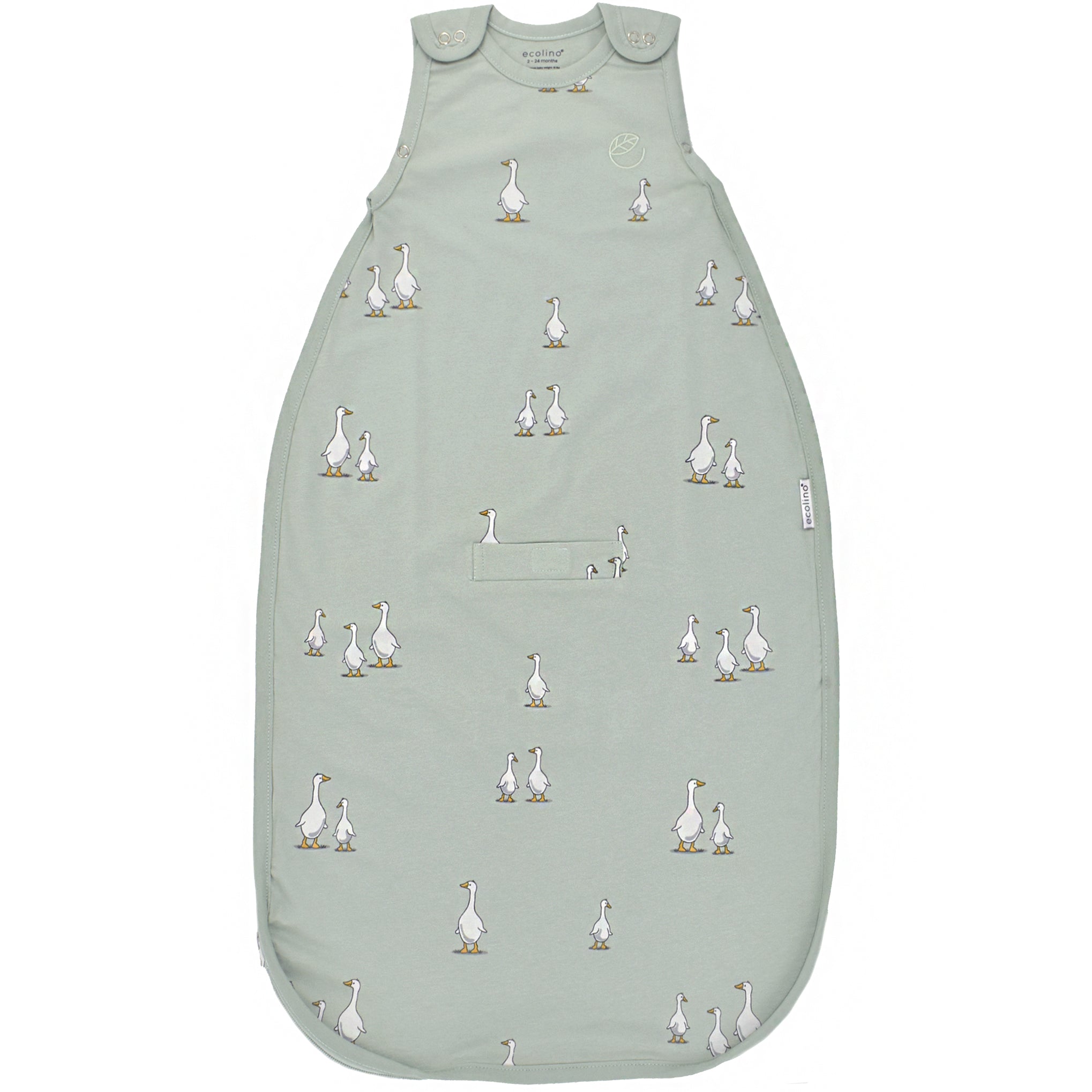 Ecolino® Adjustable Baby Sleep Sack - Organic Cotton, Universal Size 2 Months to 2 Years - Soft & Breathable for Safe Infant Sleeping - Perfect for Nursery, Daycare & Travel
