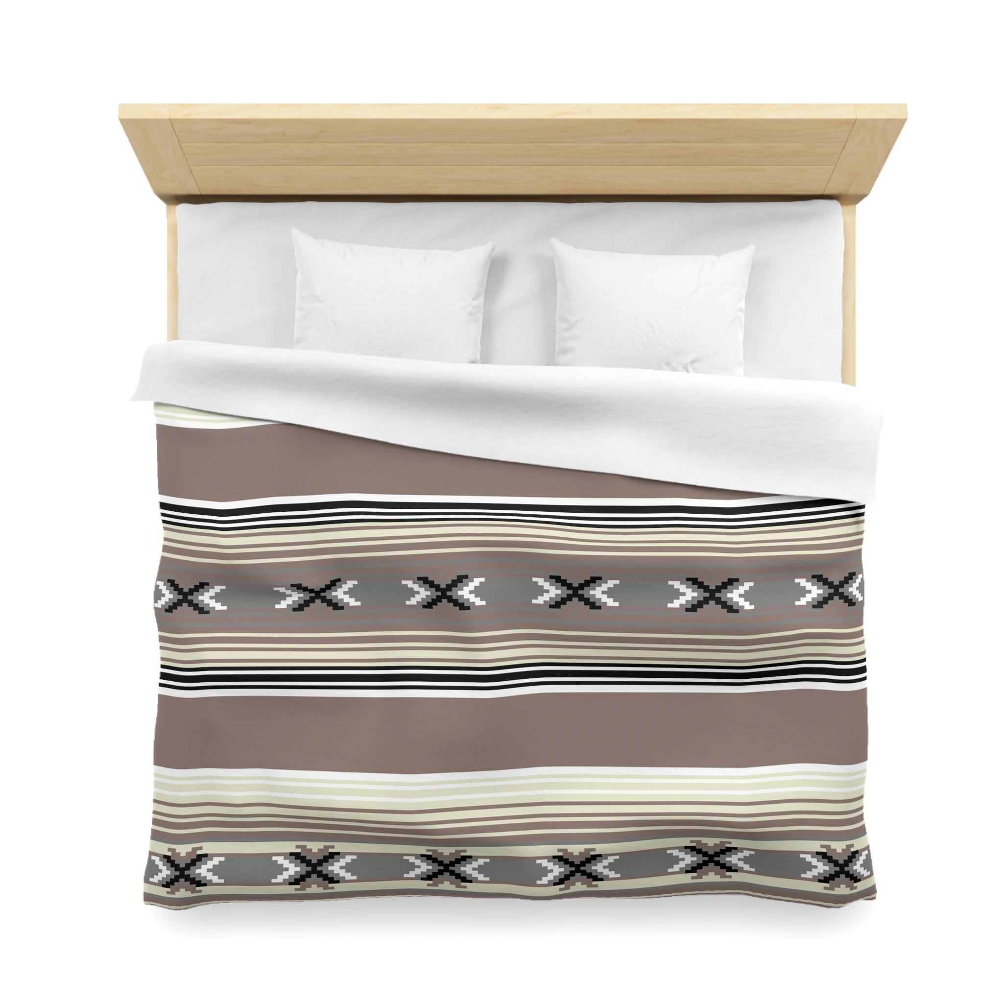 Southwestern Style Microfiber Duvet Cover Set - Soft Polyester Comforter Cover for Twin & Queen Beds - Perfect for Boho Chic Bedroom Decor & Guest Room Makeover