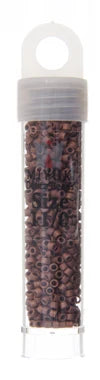 11/0 Delica Beads #0340 Copper Matte (5.2g) - Perfect for Jewelry Making, Beading Crafts, and DIY Projects