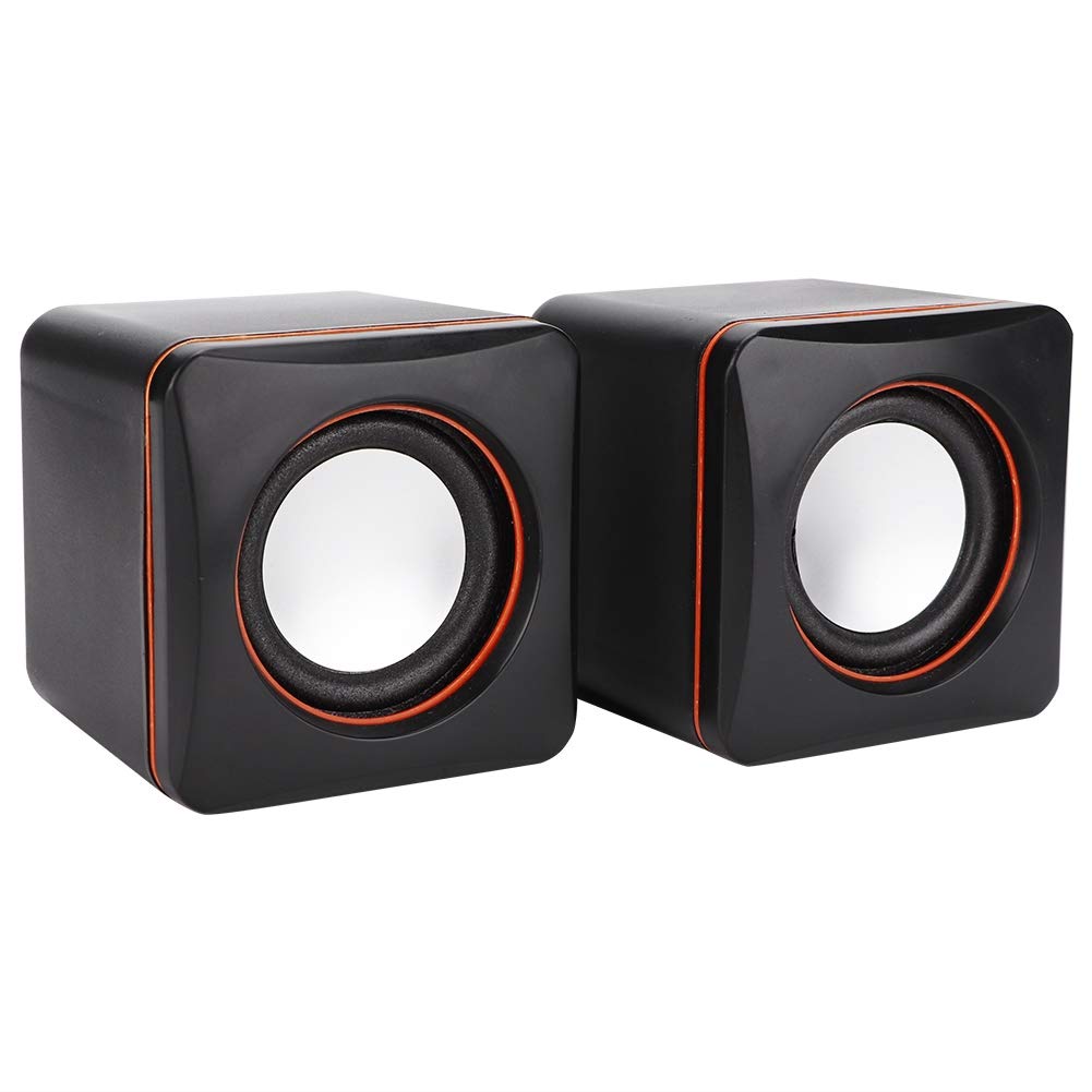 Jimfoty Portable USB Speaker with 3.5mm Jack, Lightweight Binaural Sound for Home Office, Computer, Laptop, and Outdoor Gatherings