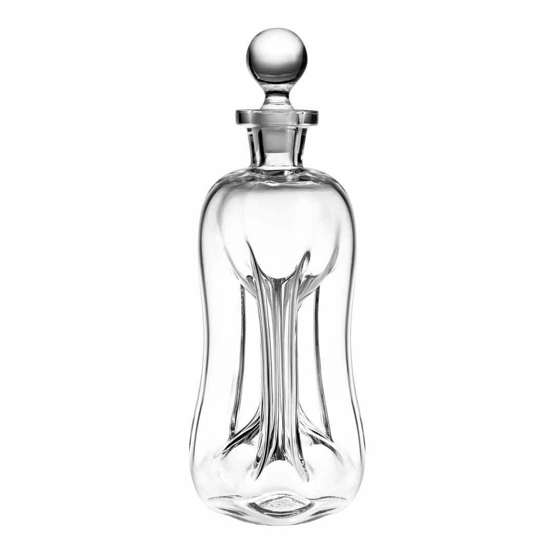 Premium Klukflaske Glass Spirits Bottle with Cork Stopper - Ideal for Whiskey, Vodka & Homemade Liquor Storage & Gifting