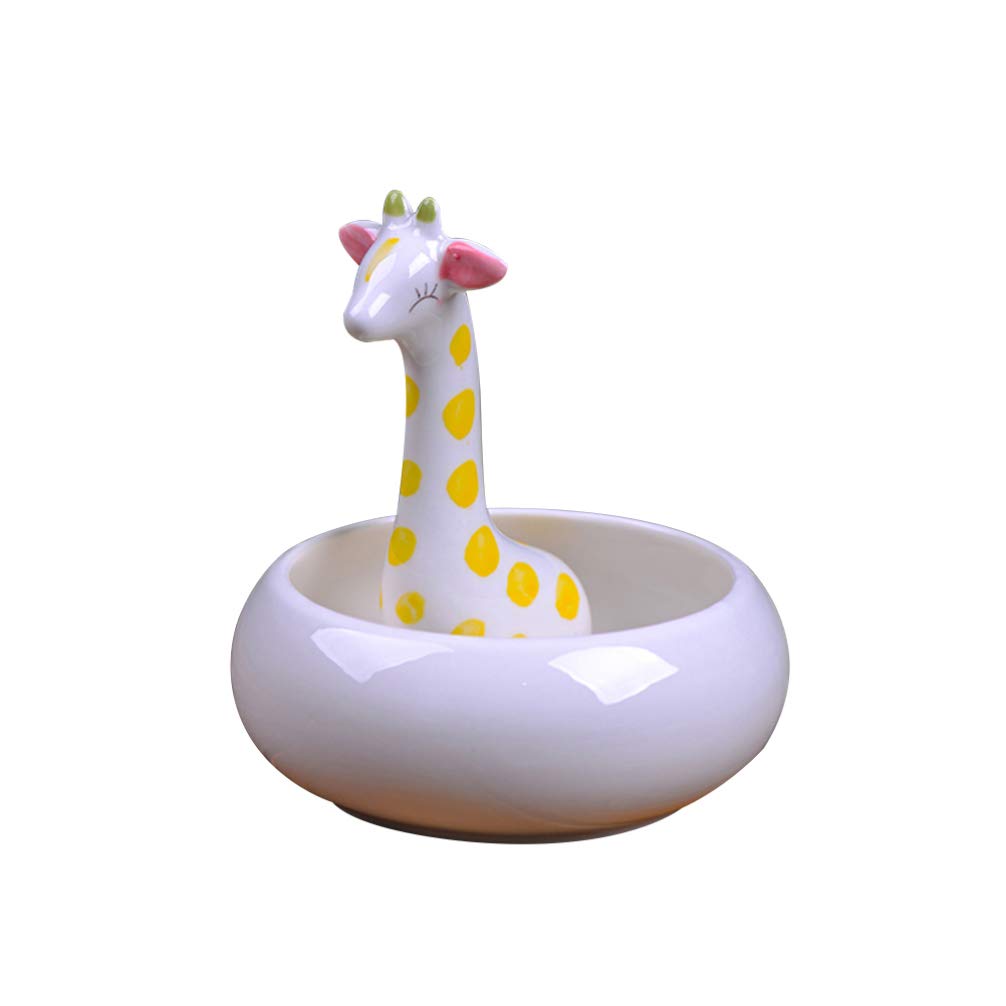 Small Cartoon Giraffe Pattern Succulent Pots - Cute Cactus Planter with Drainage for Indoor Plants, Home & Office Decor | Perfect for Tabletop Display, Windowsill Gardens, and Gift Ideas