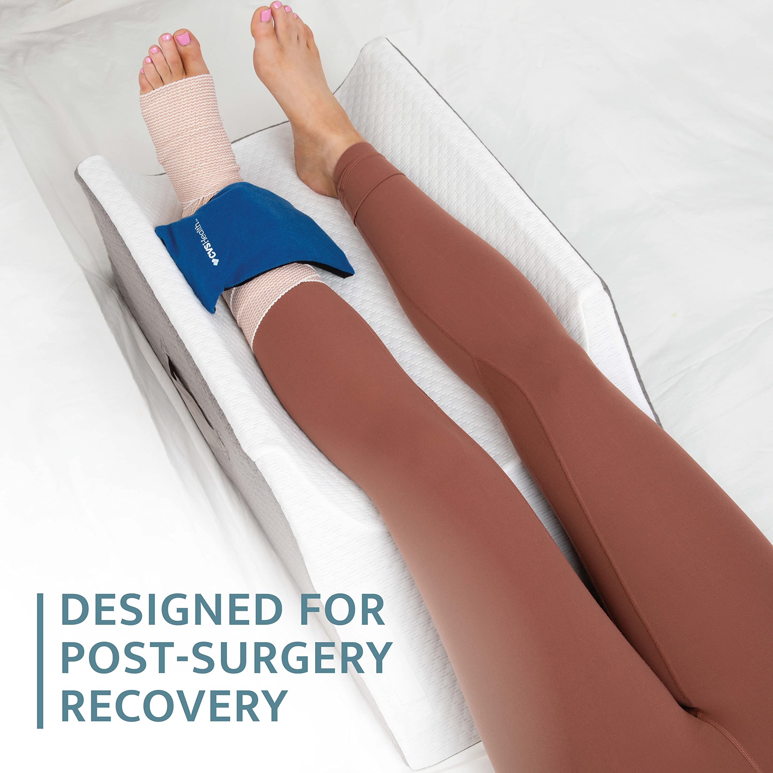 **Kölbs Post Surgery Leg Elevation Pillow - Double or Single Leg Knee Wedge for Bed, Orthopedic Leg Rest & Foot Support - Ideal for Recovery, Pain Relief & Comfort After Surgery**