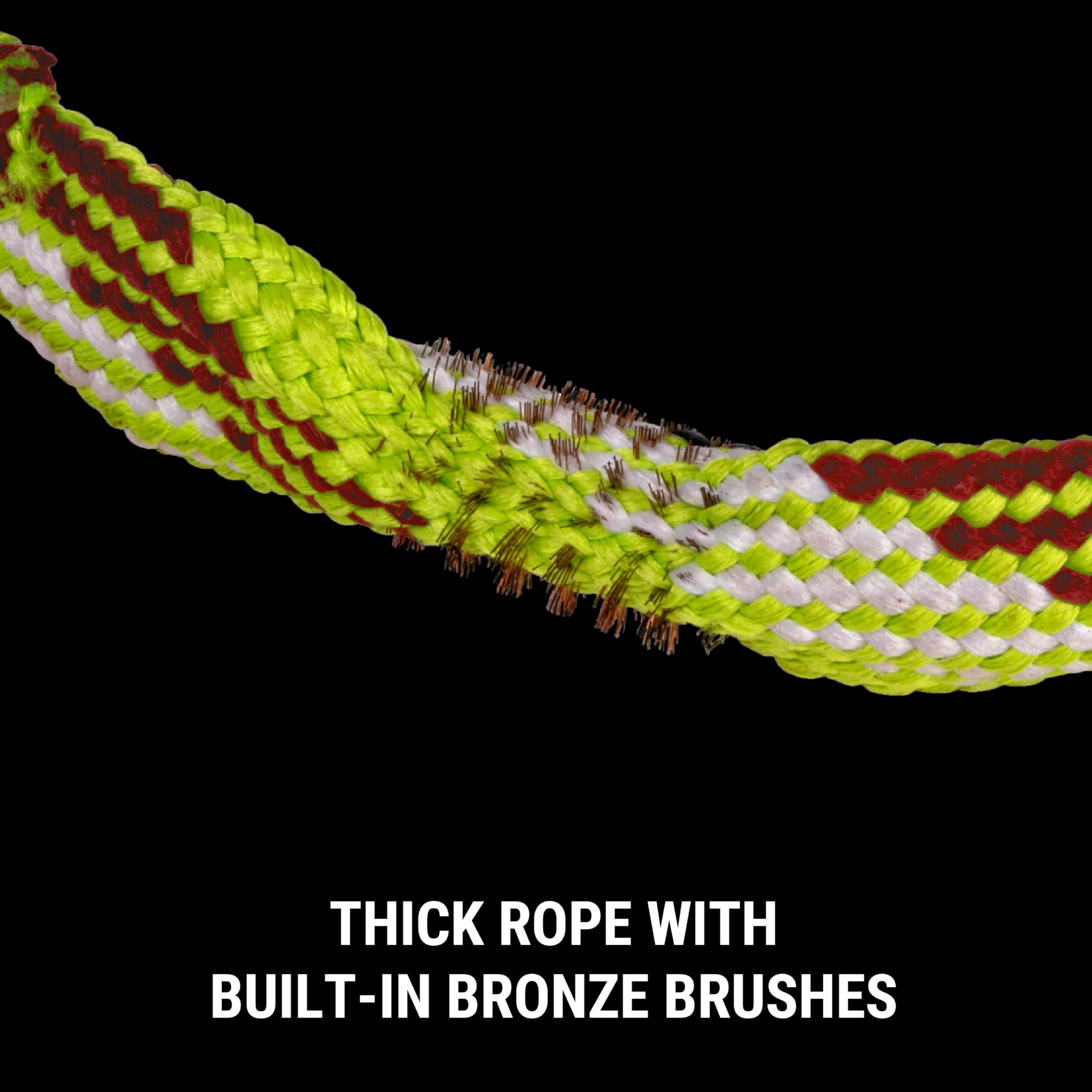 Breakthrough Clean Battle Rope 2.0 Gun Cleaning Kit - Universal for Rifle, Shotgun & Pistol with EVA Case & Brass Handle - Perfect for Firearm Maintenance at Home or Range