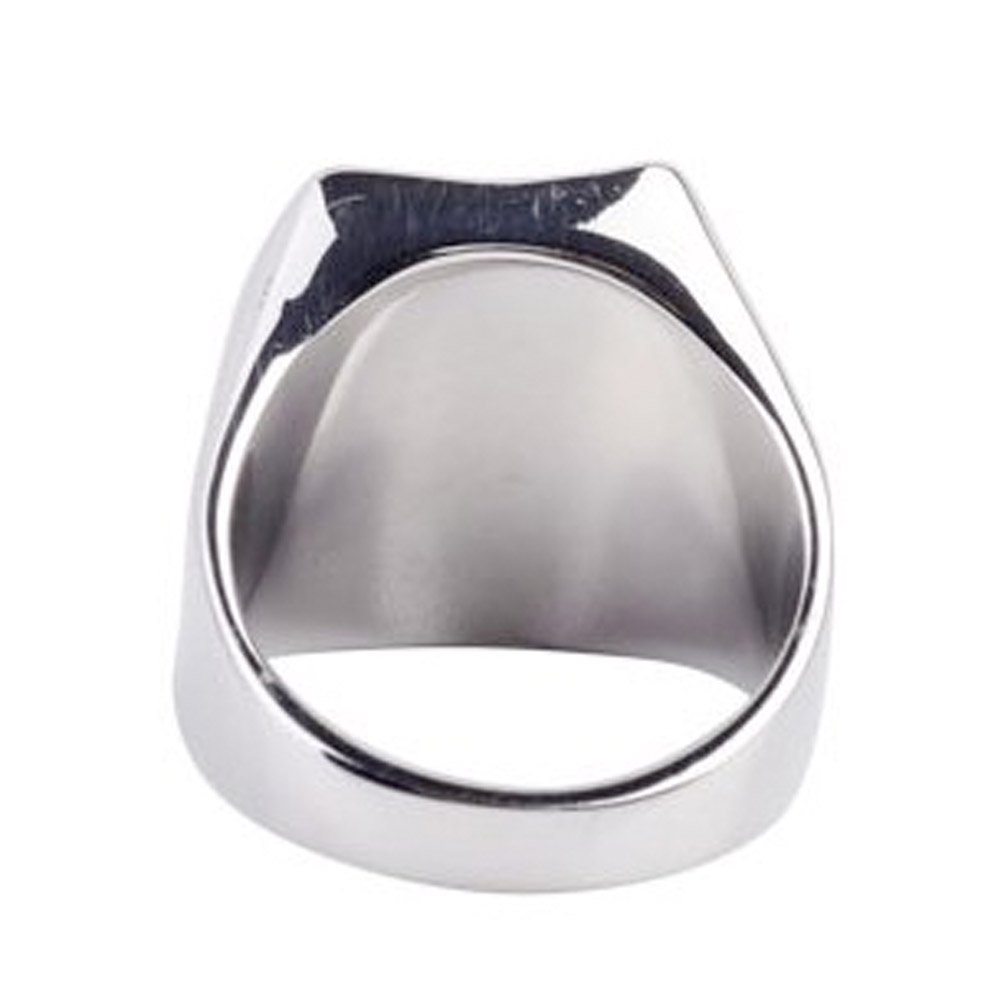 Stainless Steel Freemason Ring - Curved Rectangle Masonic Jewelry for Men | Masonic Lodge Gift, Brotherhood Symbol, Secret Society Accessory | Perfect for Rituals, Ceremonies & Everyday Wear