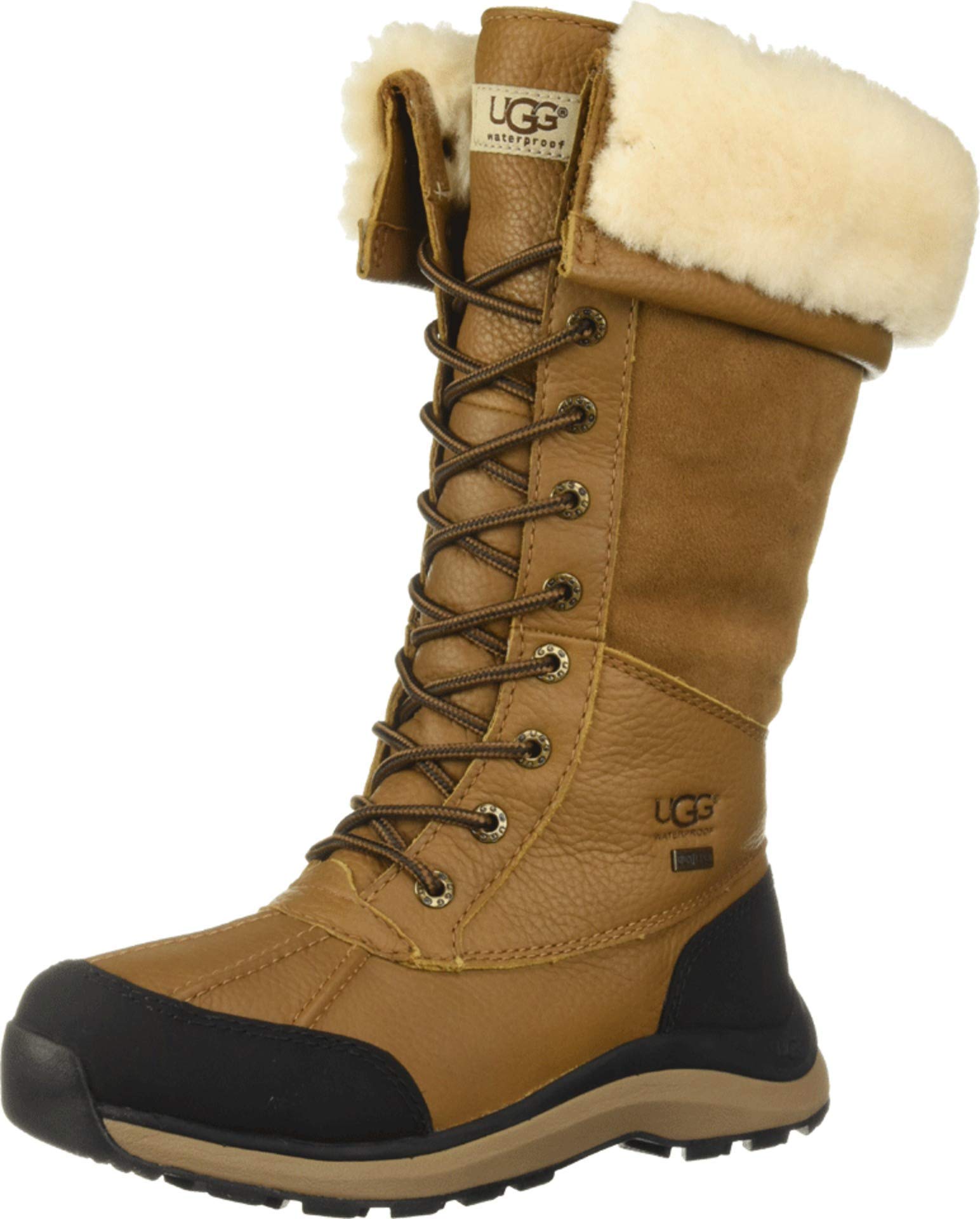 UGG Women's Adirondack Tall Boot - Waterproof Winter Snow Boots for Women, Comfortable & Warm Cold Weather Boots - Perfect for Snowy Days, Hiking and Outdoor Activities