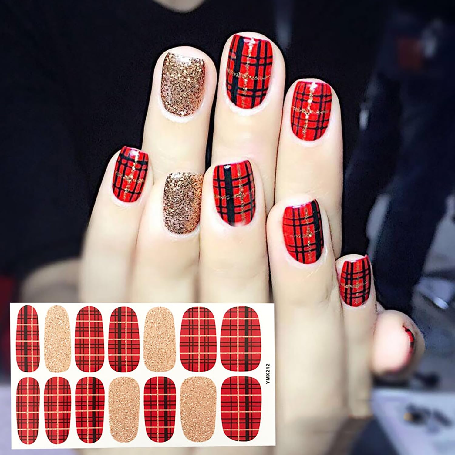 30 Sheets Solid Color & Glitter Nail Polish Strips - Self-Adhesive Nail Wraps for Women & Girls - DIY Nail Art Stickers with Free Nail File - Perfect for Parties, Weddings, and Everyday Nail Care