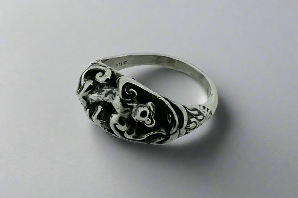 Sterling Silver Monkey Ring for Climbing Enthusiasts - Perfect for Outdoor Adventures and Rock Climbing