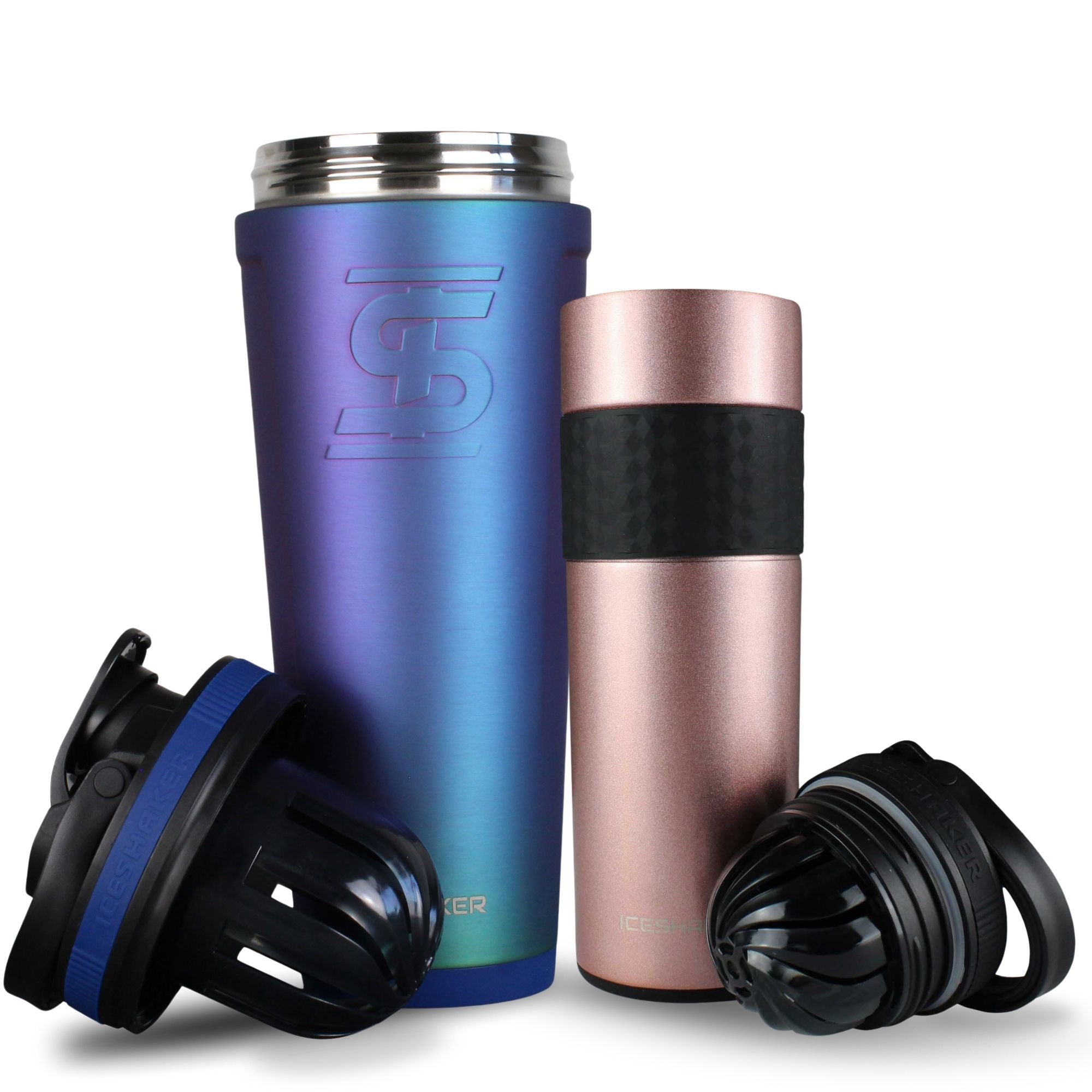 Premium His & Her Protein Shaker Bottle Set - 20oz Leak-Proof Mixing Cups for Gym, Workouts & Post-Training Recovery - BPA-Free Fitness Accessories for Couples