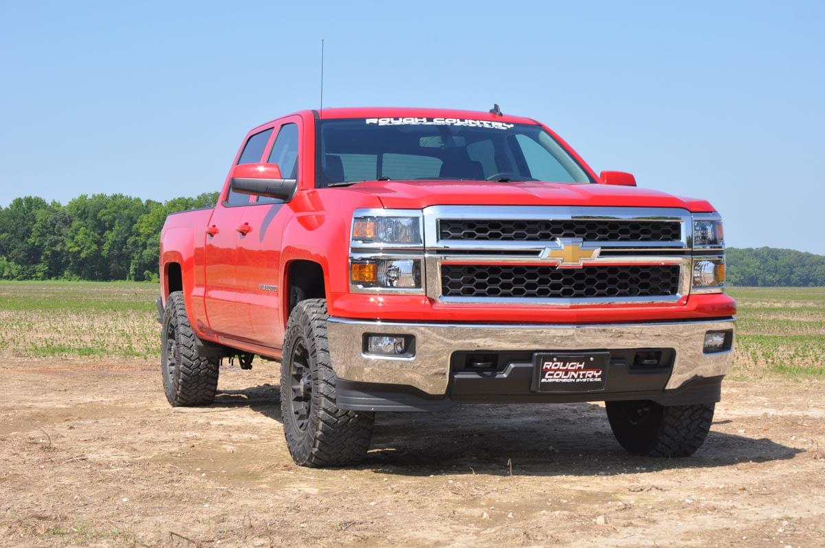2.5 Inch Leveling Kit for Chevy/GMC Sierra 1500 (2016-2018) & Silverado 1500 (2007-2018) | Heavy Duty Stamped Steel Suspension Lift | Off-Road Truck Leveling | Perfect for Towing, Hauling & Improved Ground Clearance