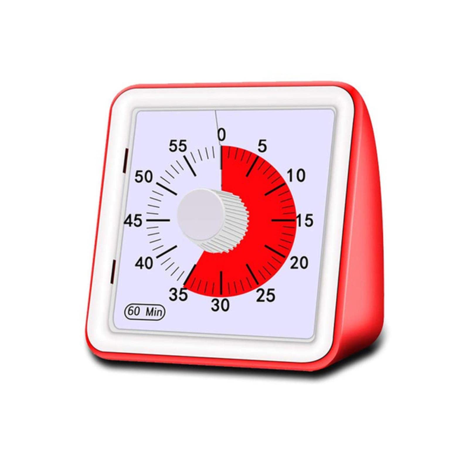 CHUANDA 60-Minute Silent Visual Timer - Analog Countdown Clock for Kids & Adults | Time Management Tool for Study, Work & Classroom Activities