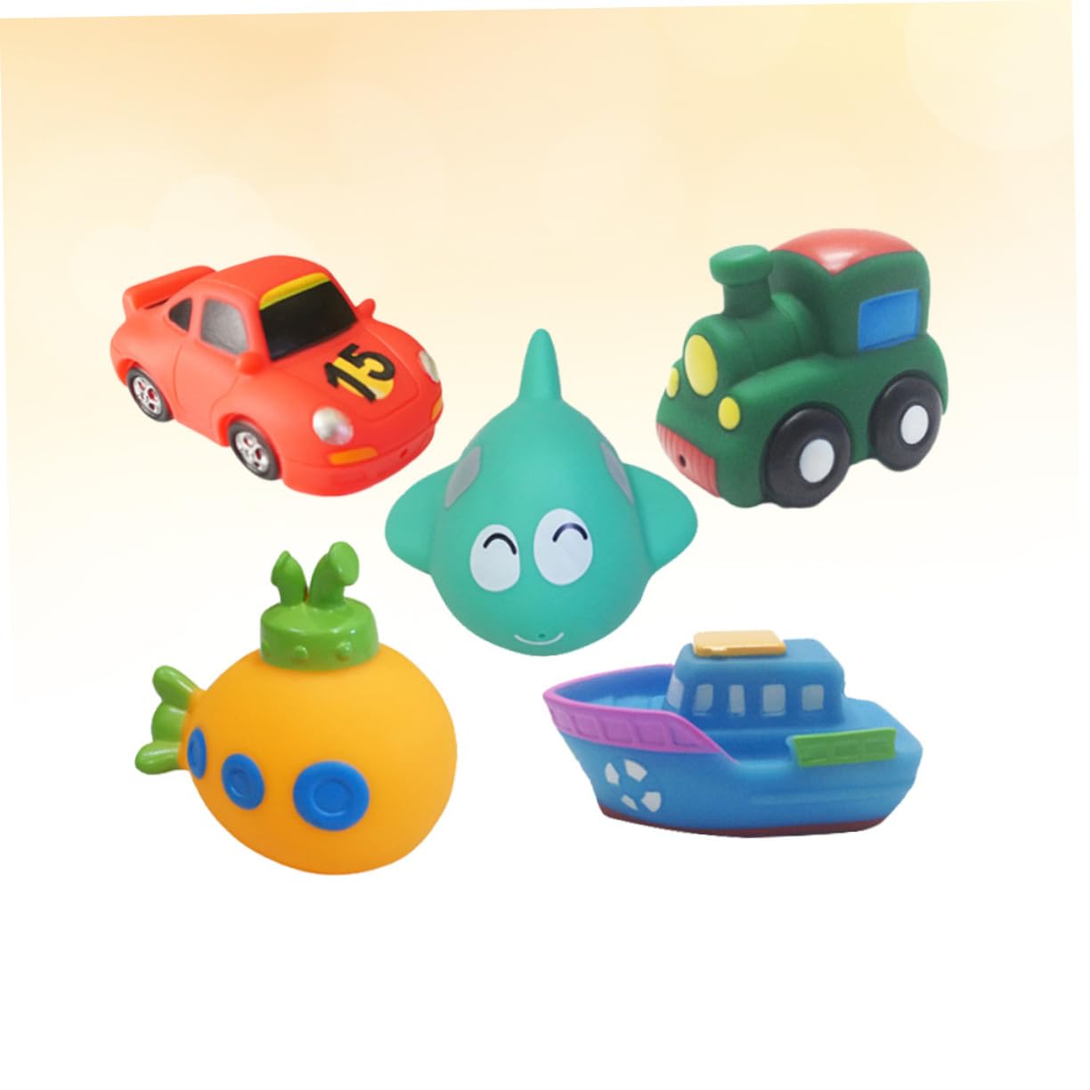 UPKOCH 15 Pcs Bathtime Toys for Kids - Fun Bath Tub Toys Set for Toddlers & Children - Waterproof Floating Bath Toys for Boys & Girls - Perfect for Bathtime Play & Sensory Development